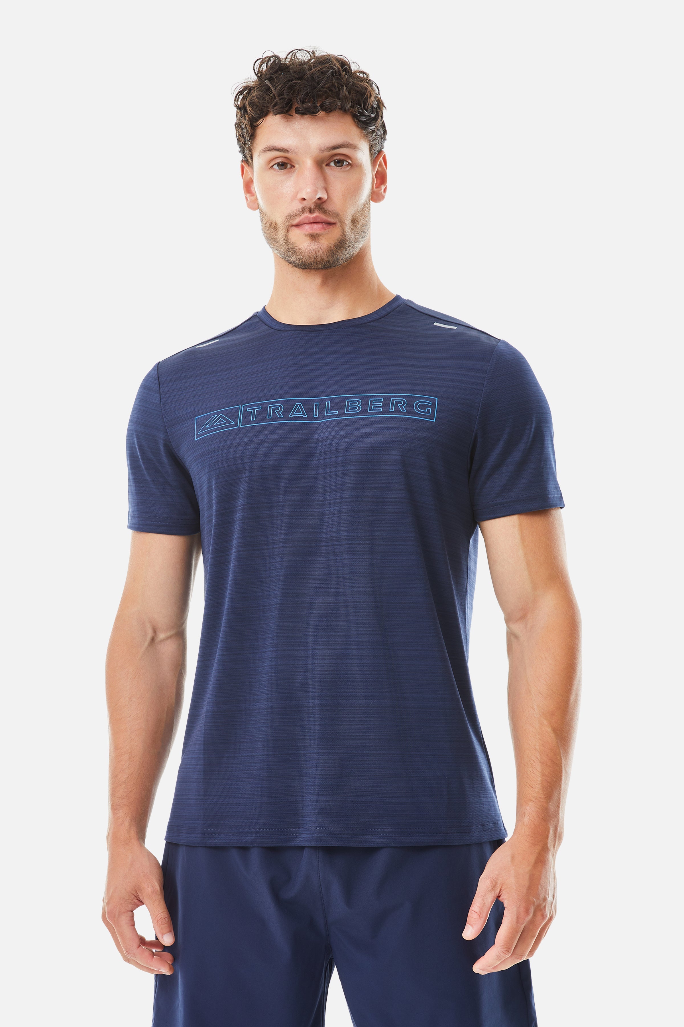 Crest 2.0 Tee - Navy Blue/Lagoon Blue