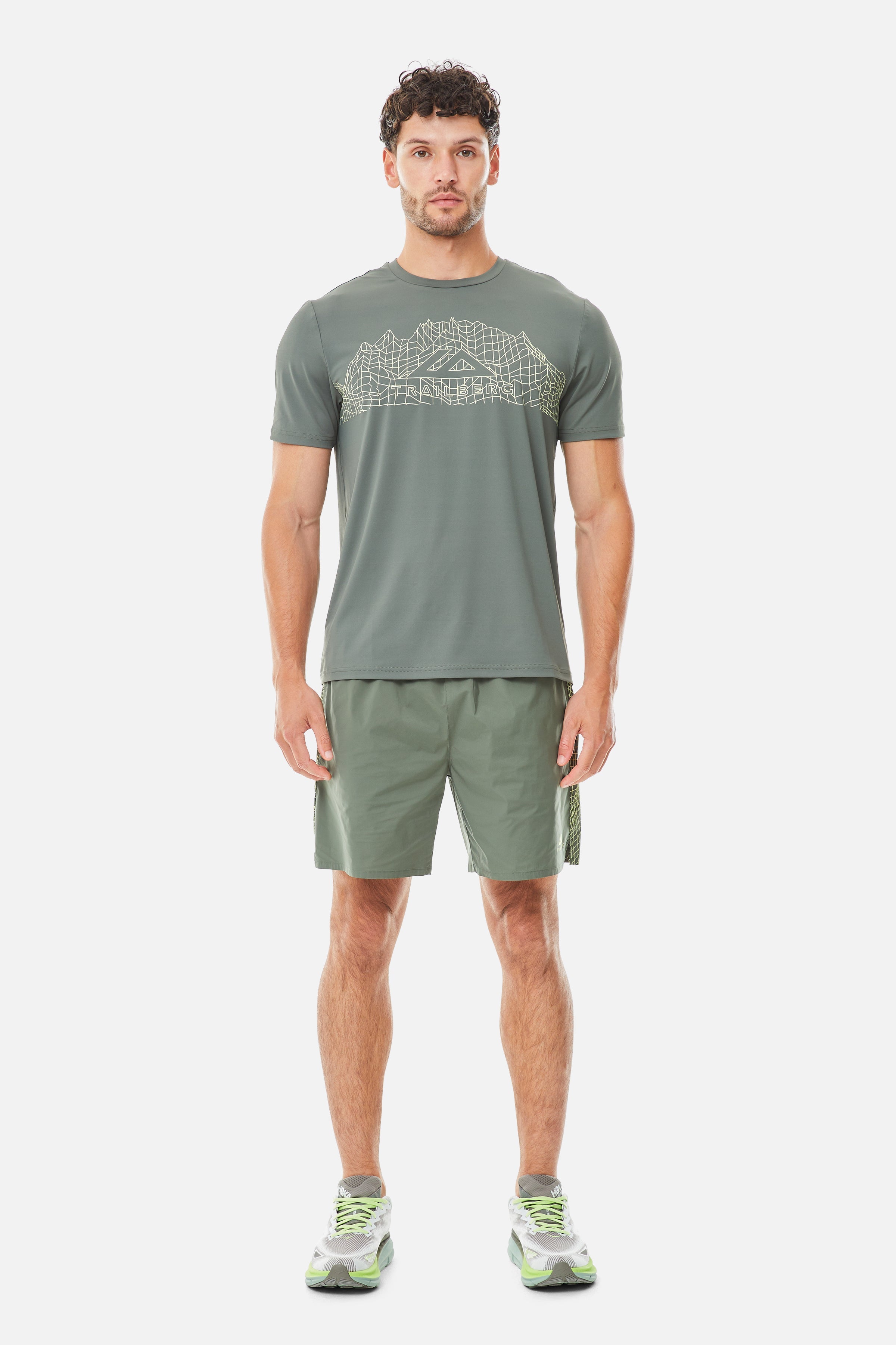 Vantage Tee - Dark Fern/Pale Citrus