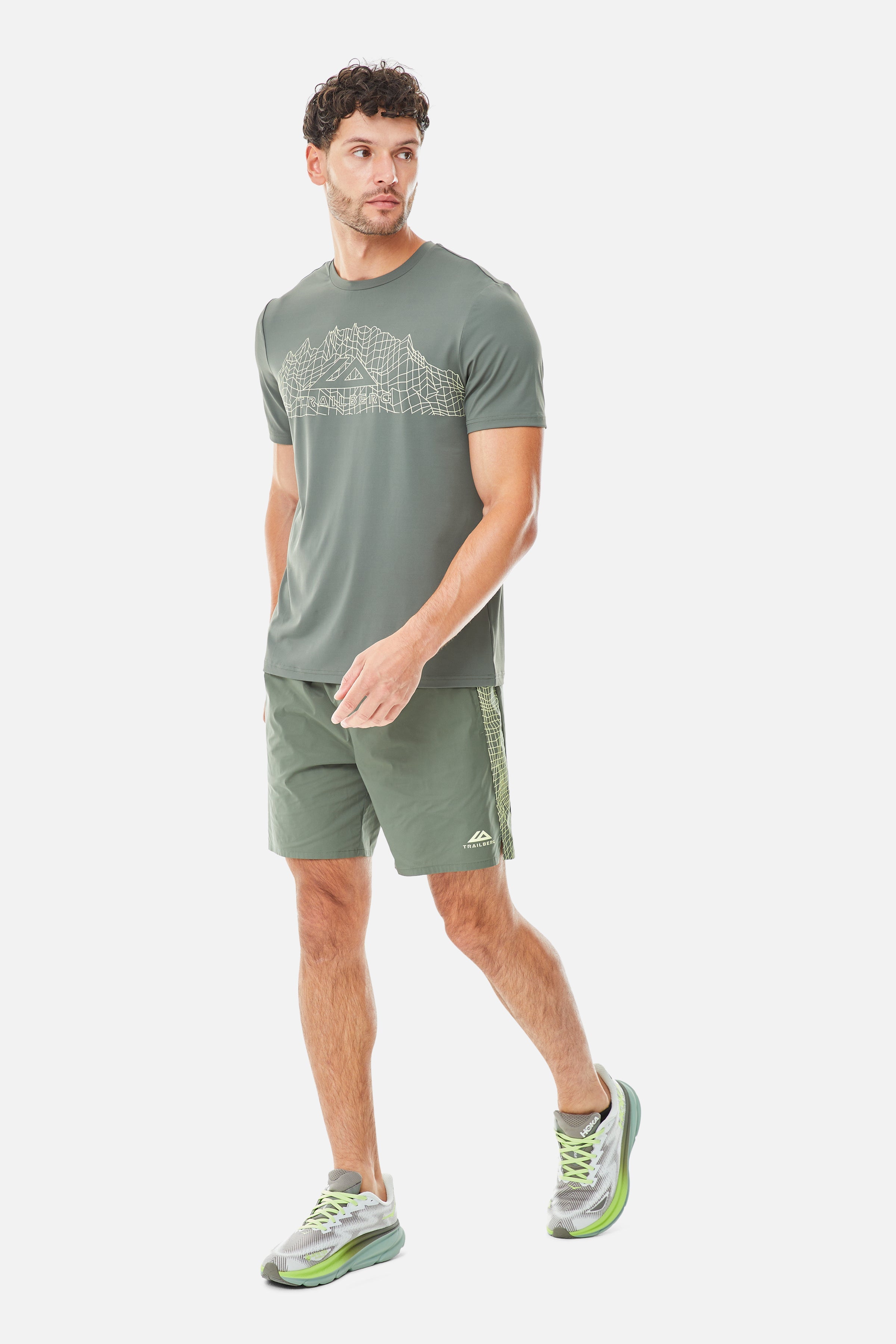 Vantage Tee - Dark Fern/Pale Citrus