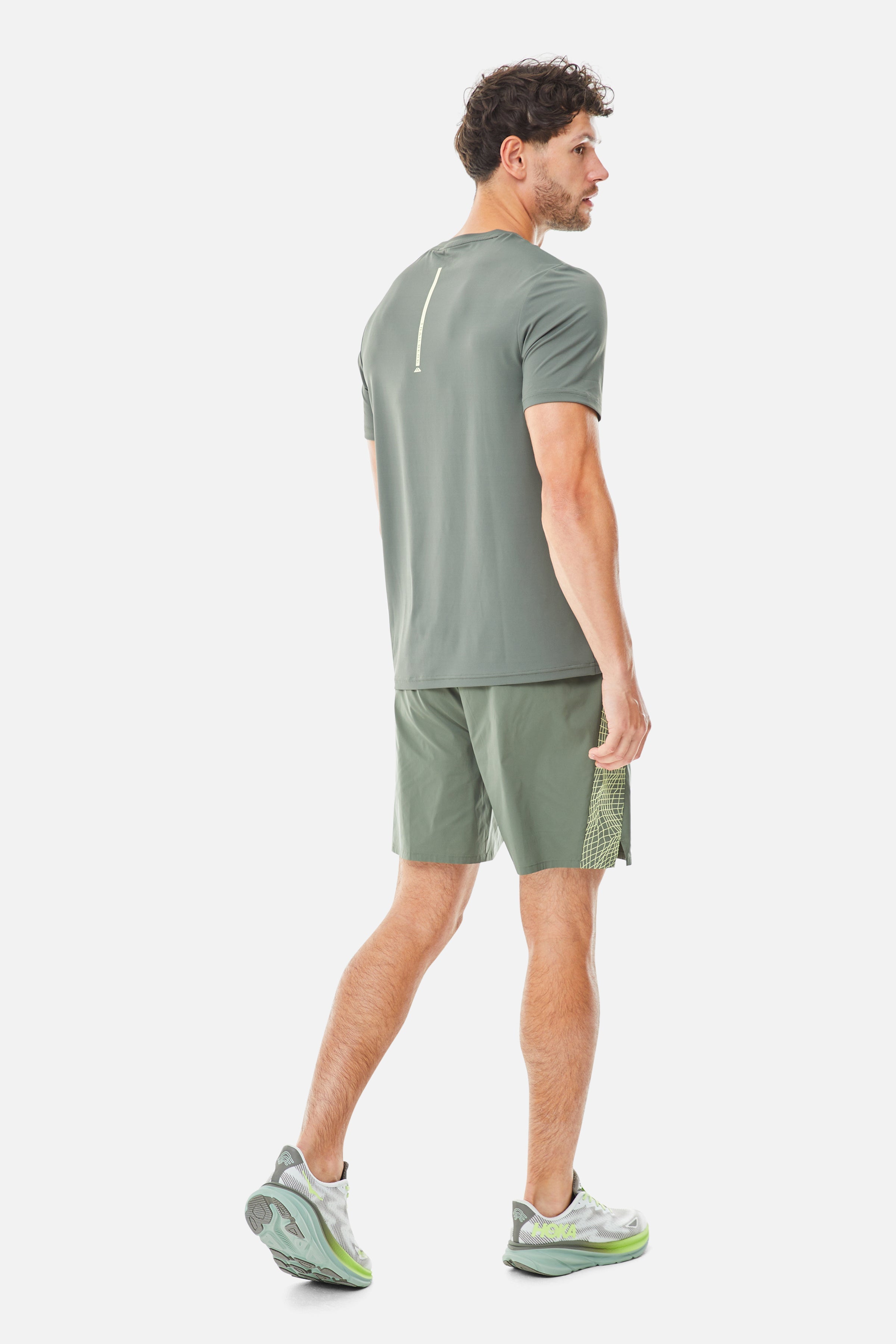 Vantage Tee - Dark Fern/Pale Citrus