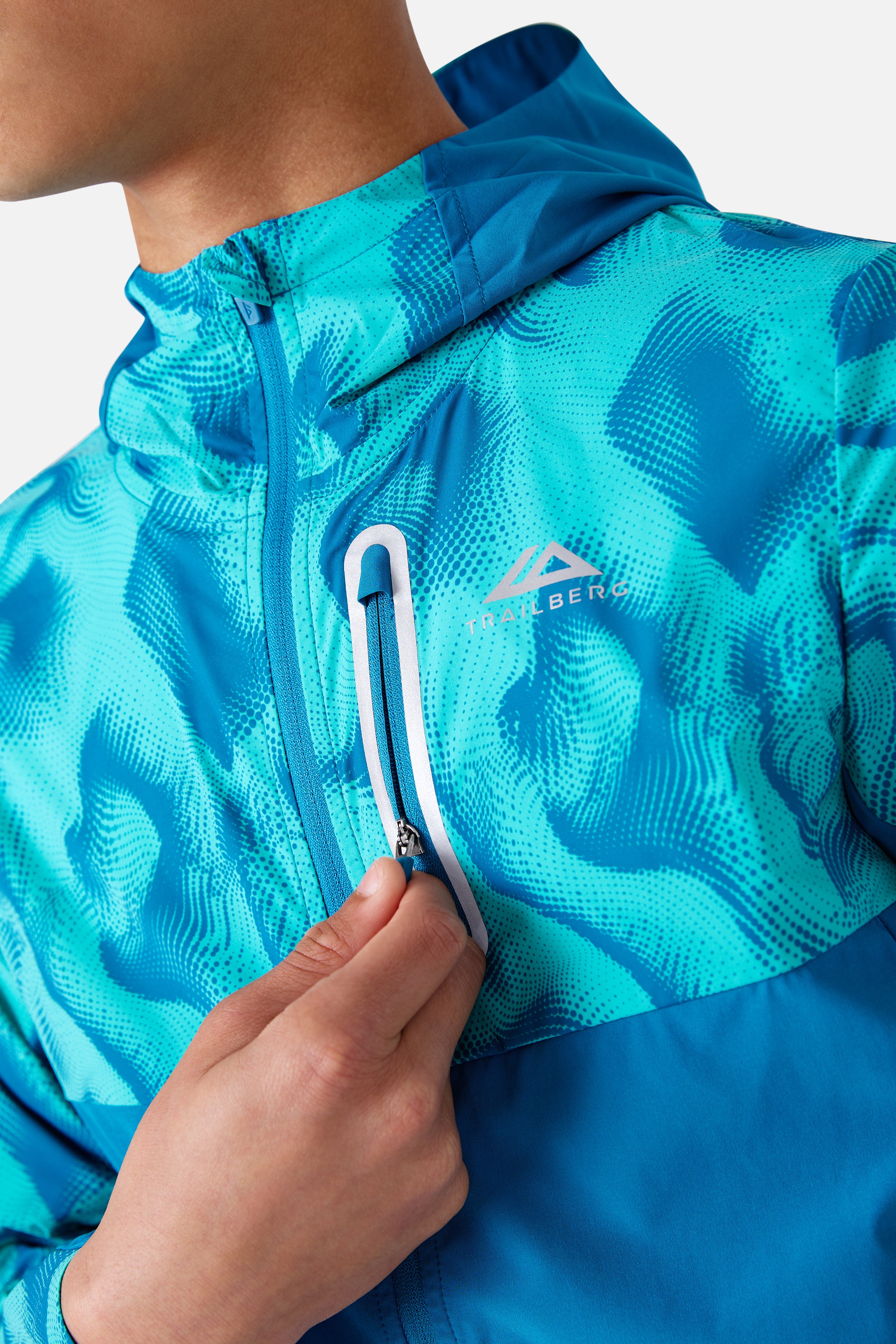 Boys Kinetic Windbreaker - Ocean Spray/Tropical Depths