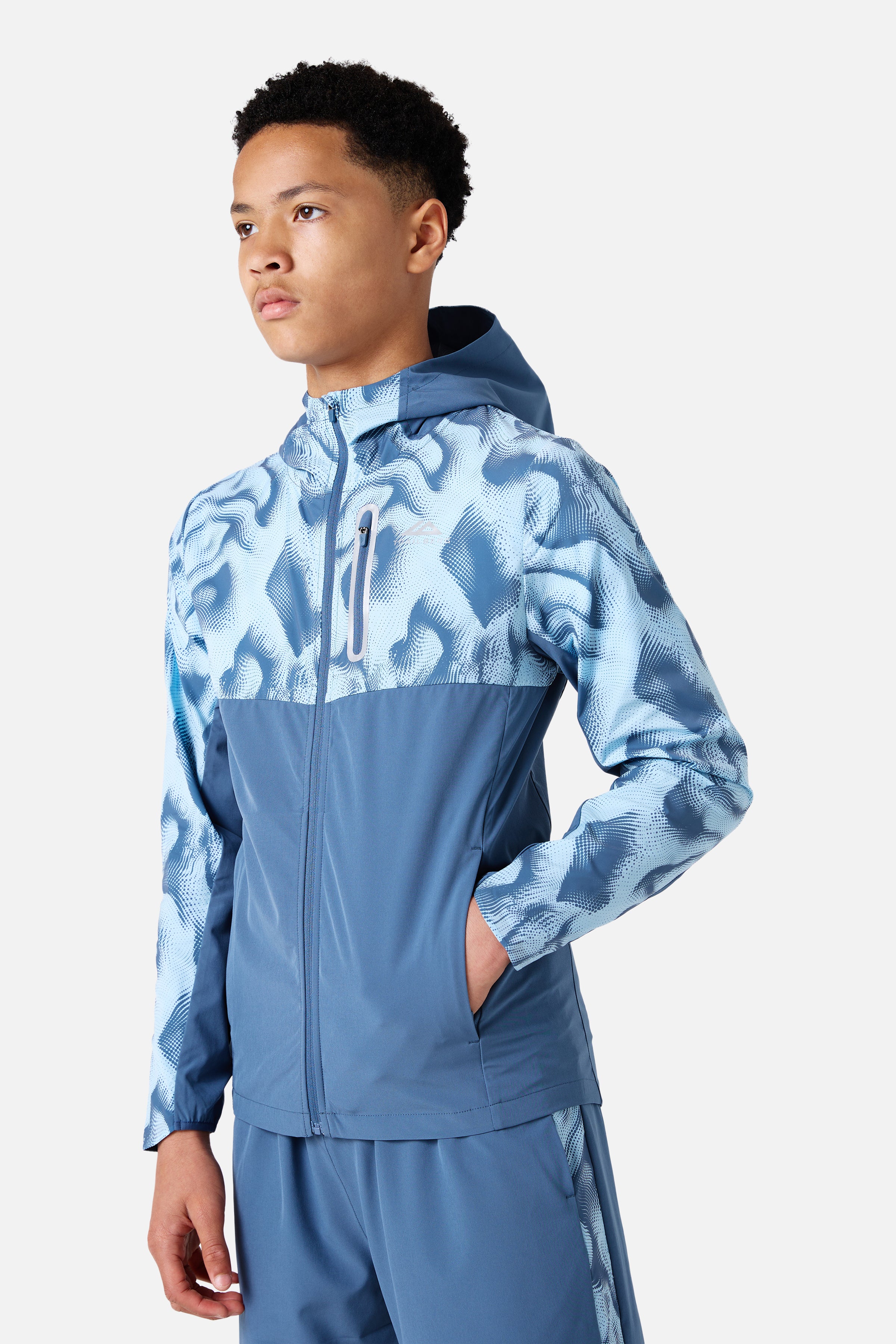Boys Kinetic Windbreaker - Breeze/Dove Blue