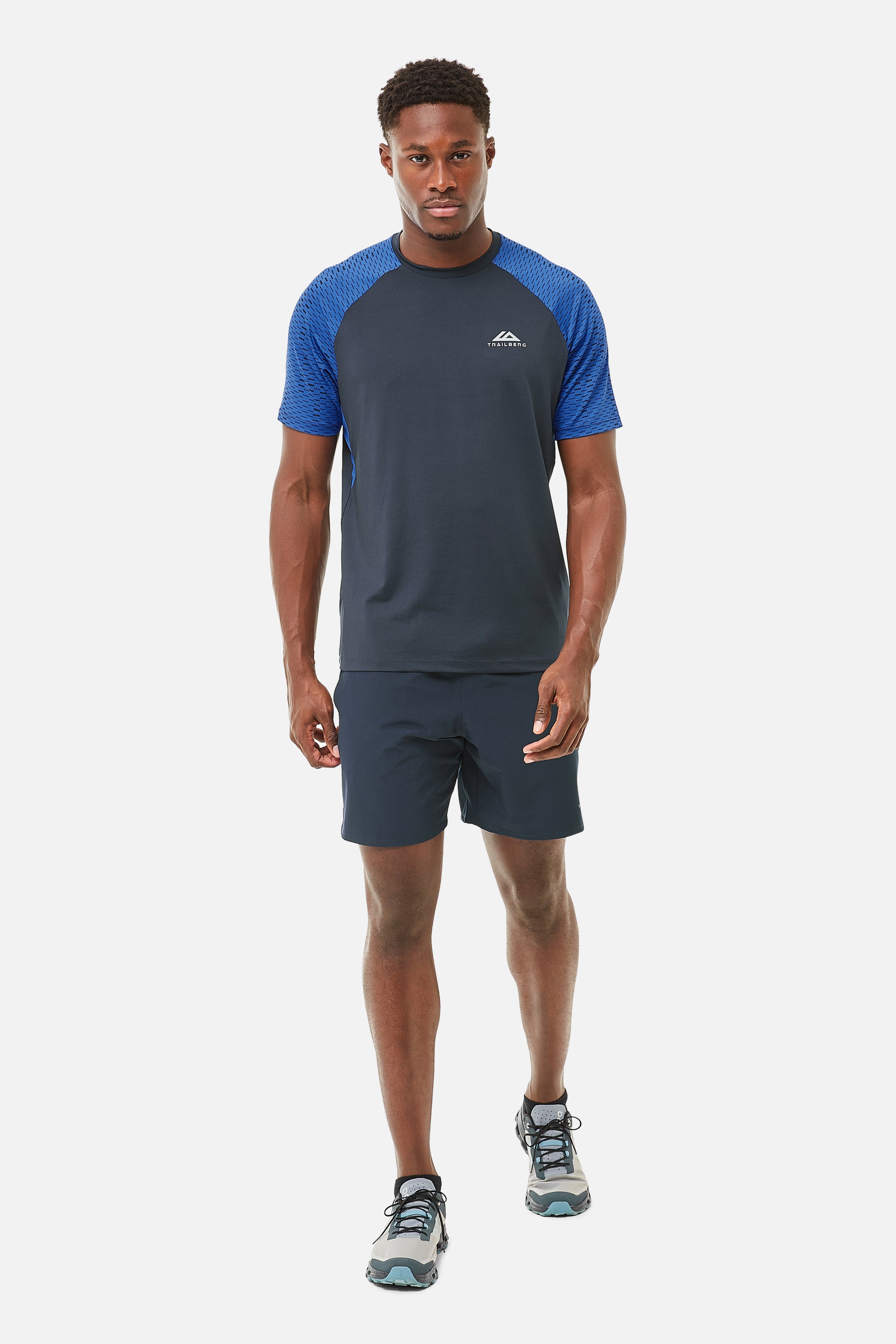 Motion Tee - Navy/Cobalt