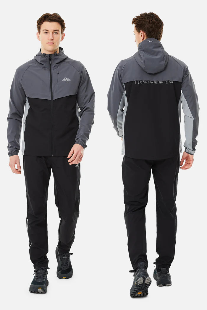 Tricolour Rapid Keyline Tracksuit - Black/Iron Grey/Moon Grey