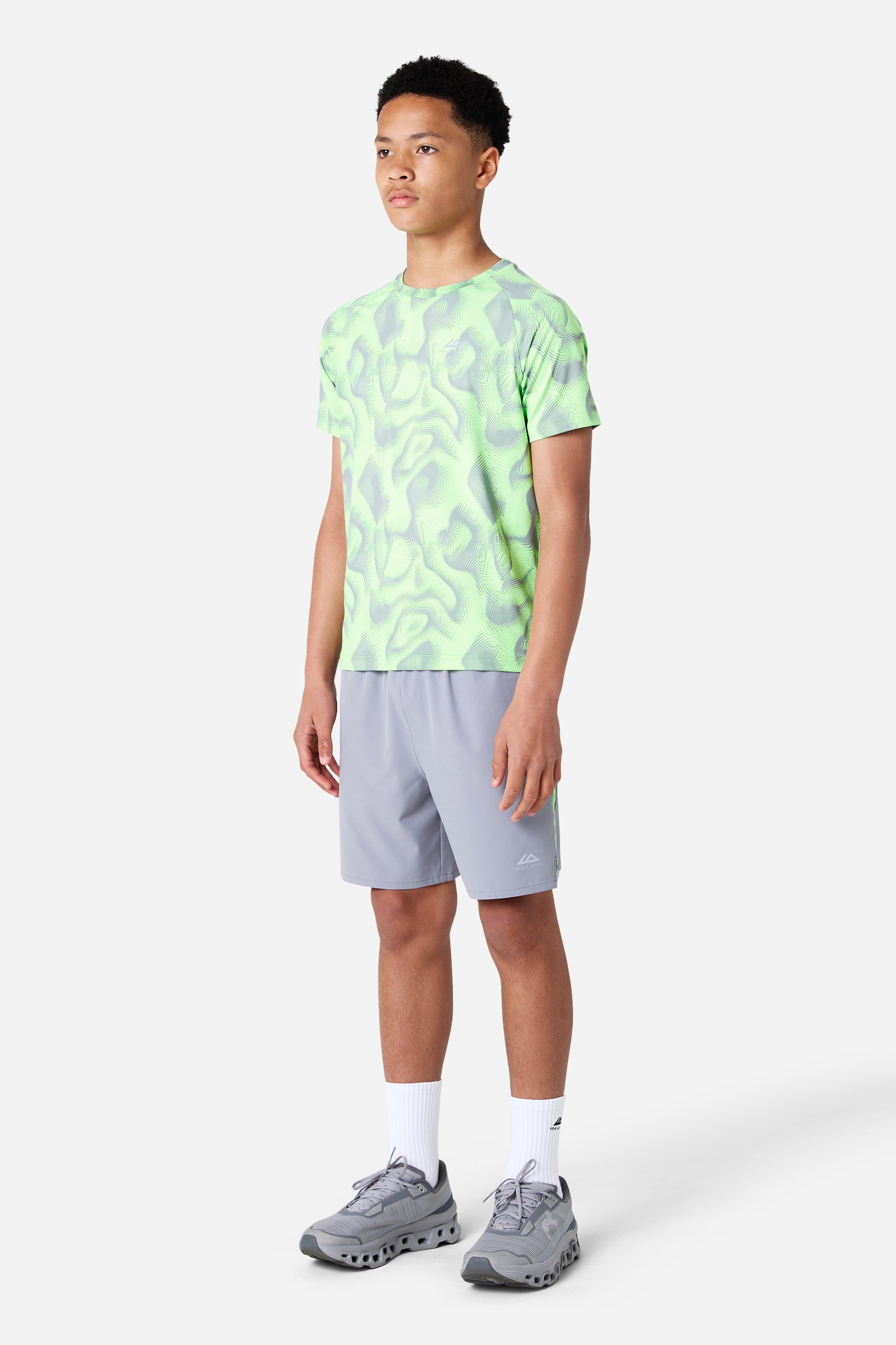 Boys Kinetic Twinset - Moon Grey/Neon Lime
