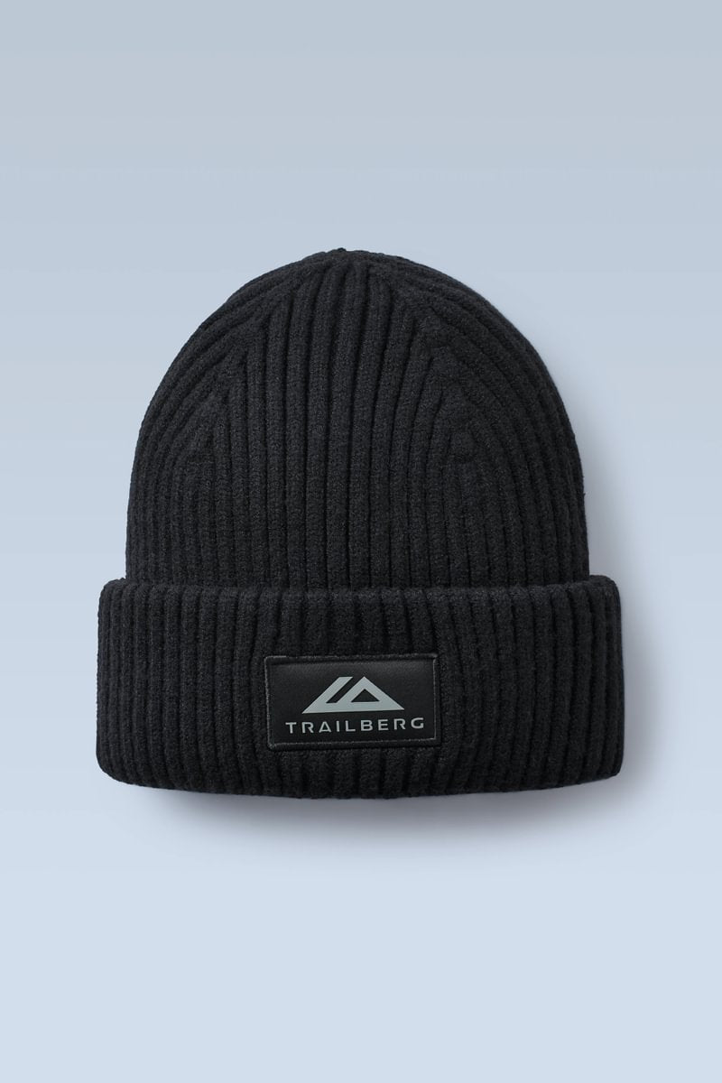 Overland Beanie Hat - Black/Moon Grey