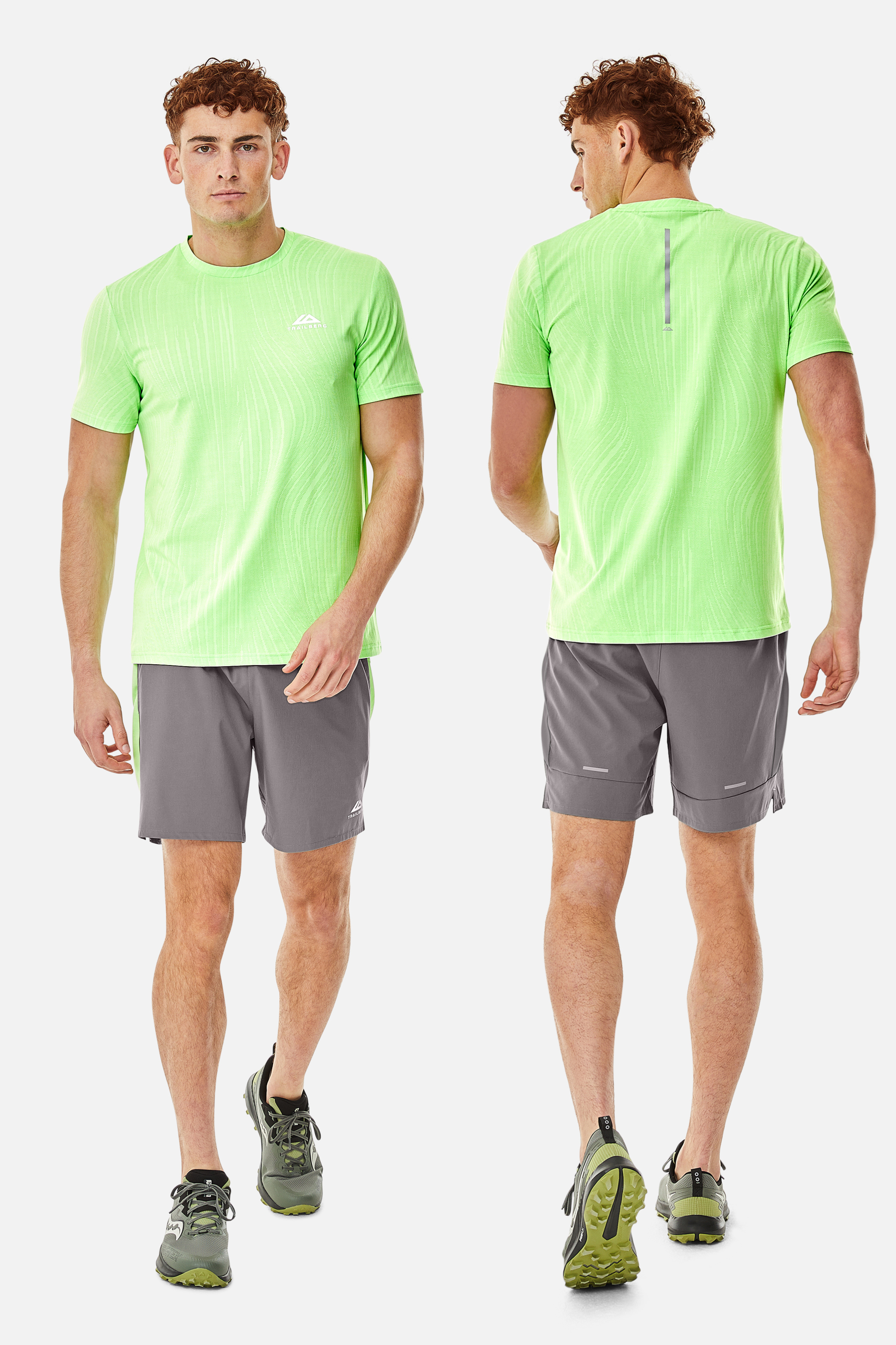 Vertex Jaquard Twinset - Neon Lime/Gecko/Urban Smoke