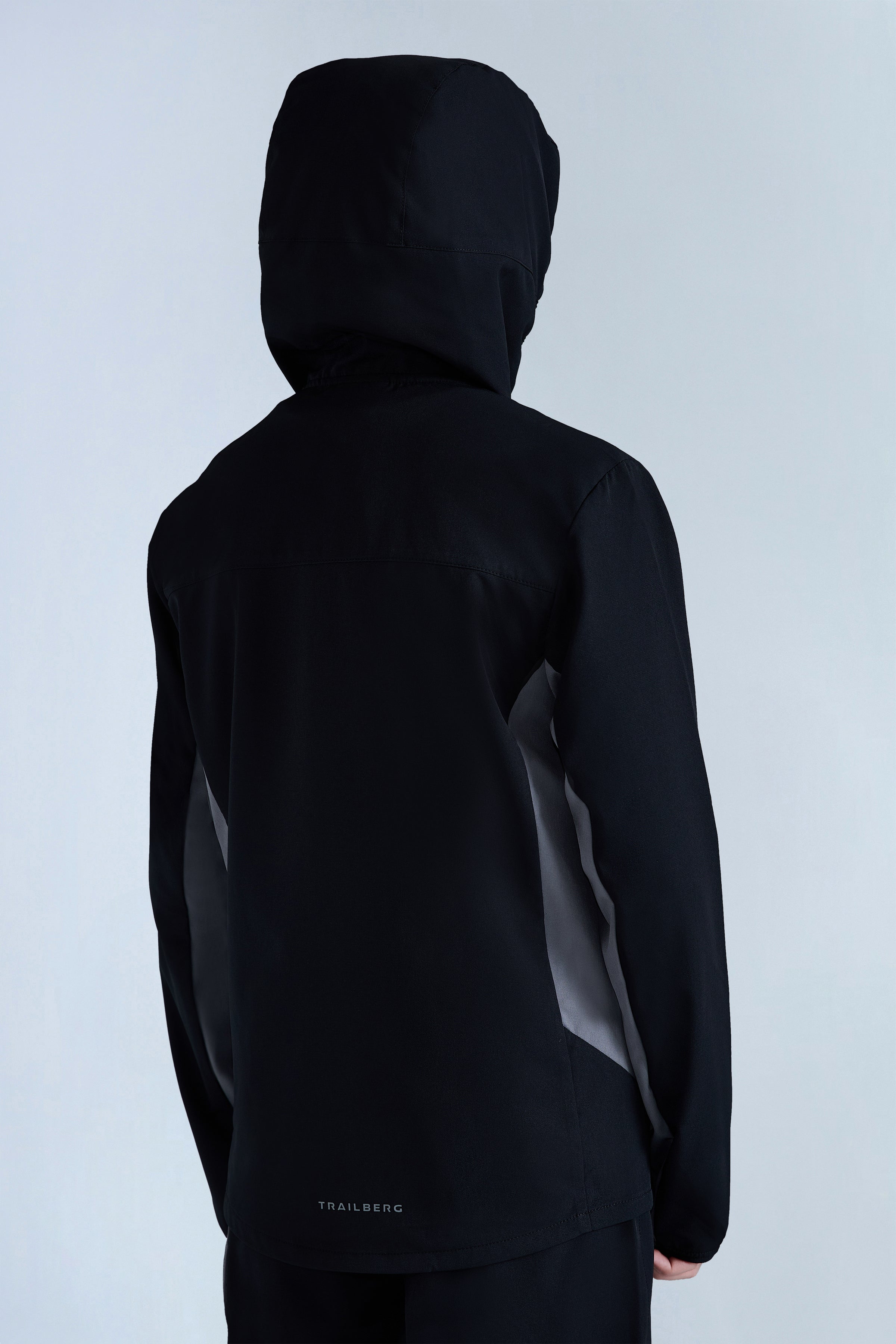 Boys Venture Gridded Hood - Black/Urban Smoke