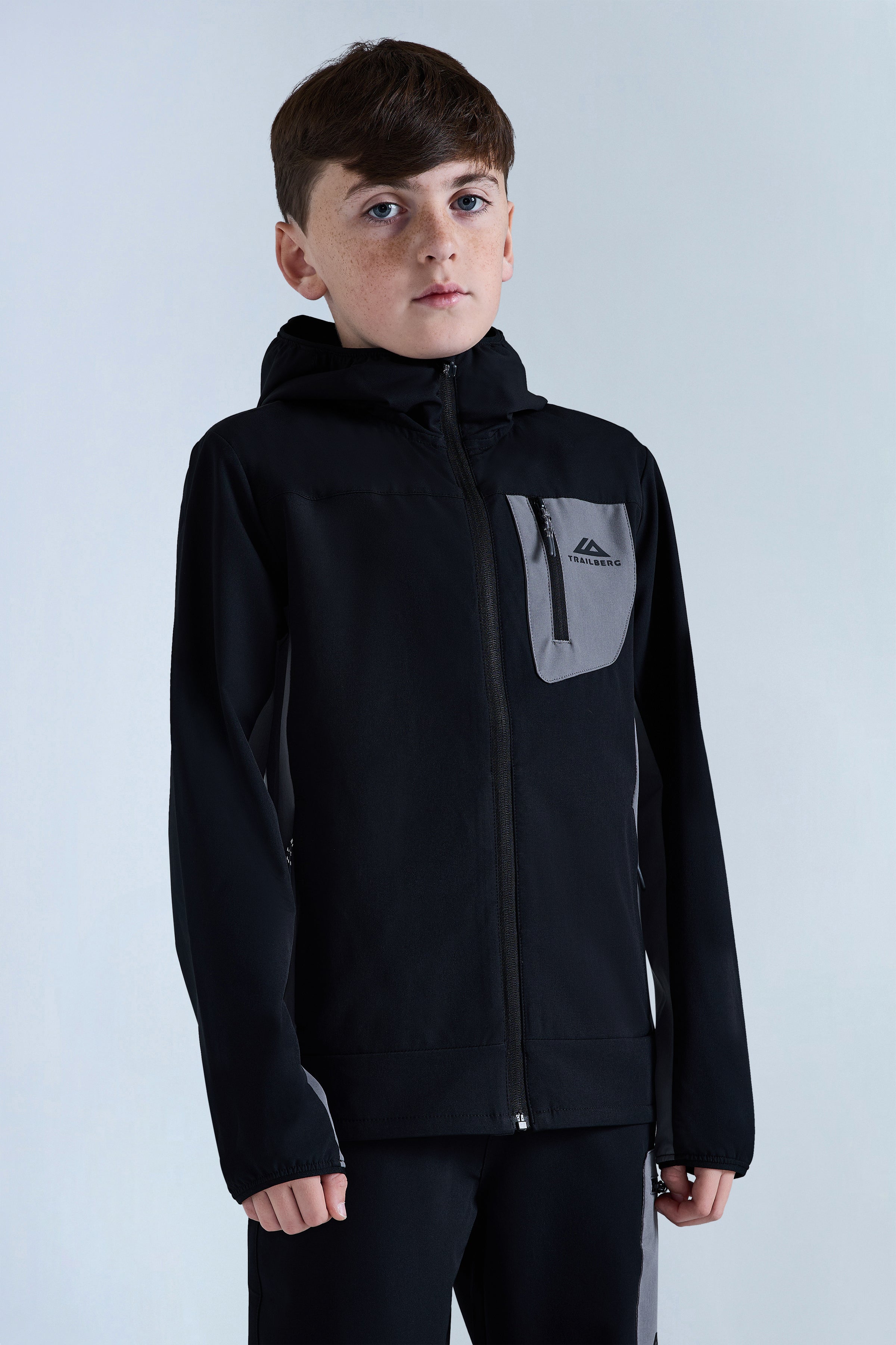 Boys Venture Outdoor Tracksuit - Black