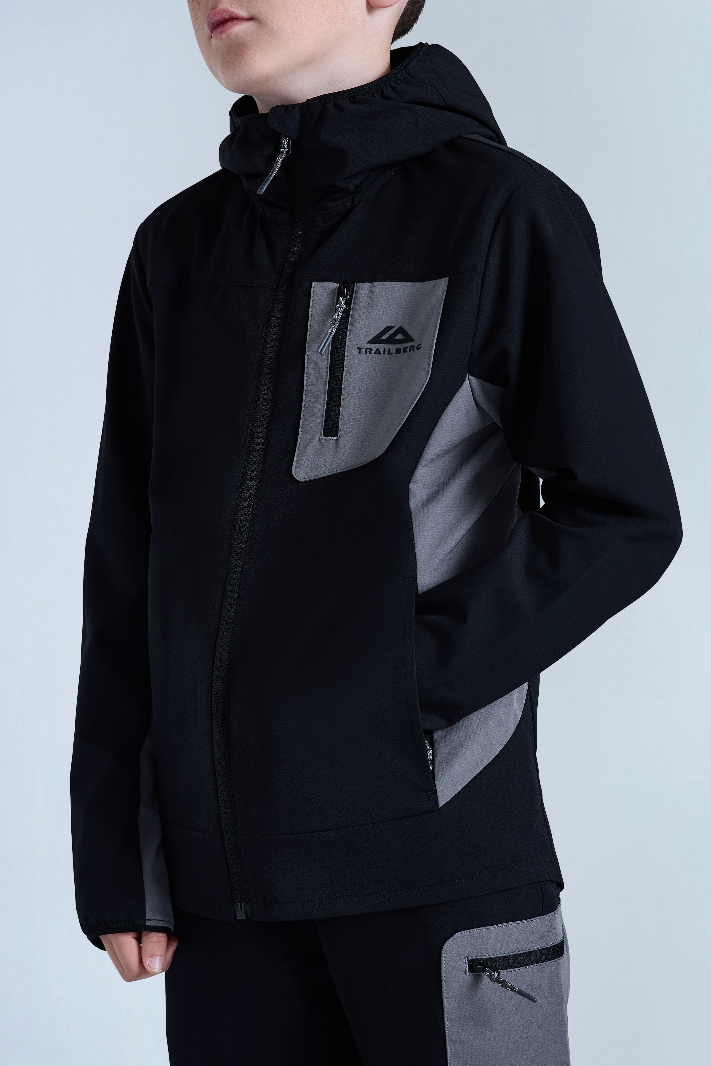 Boys Venture Outdoor Tracksuit - Black