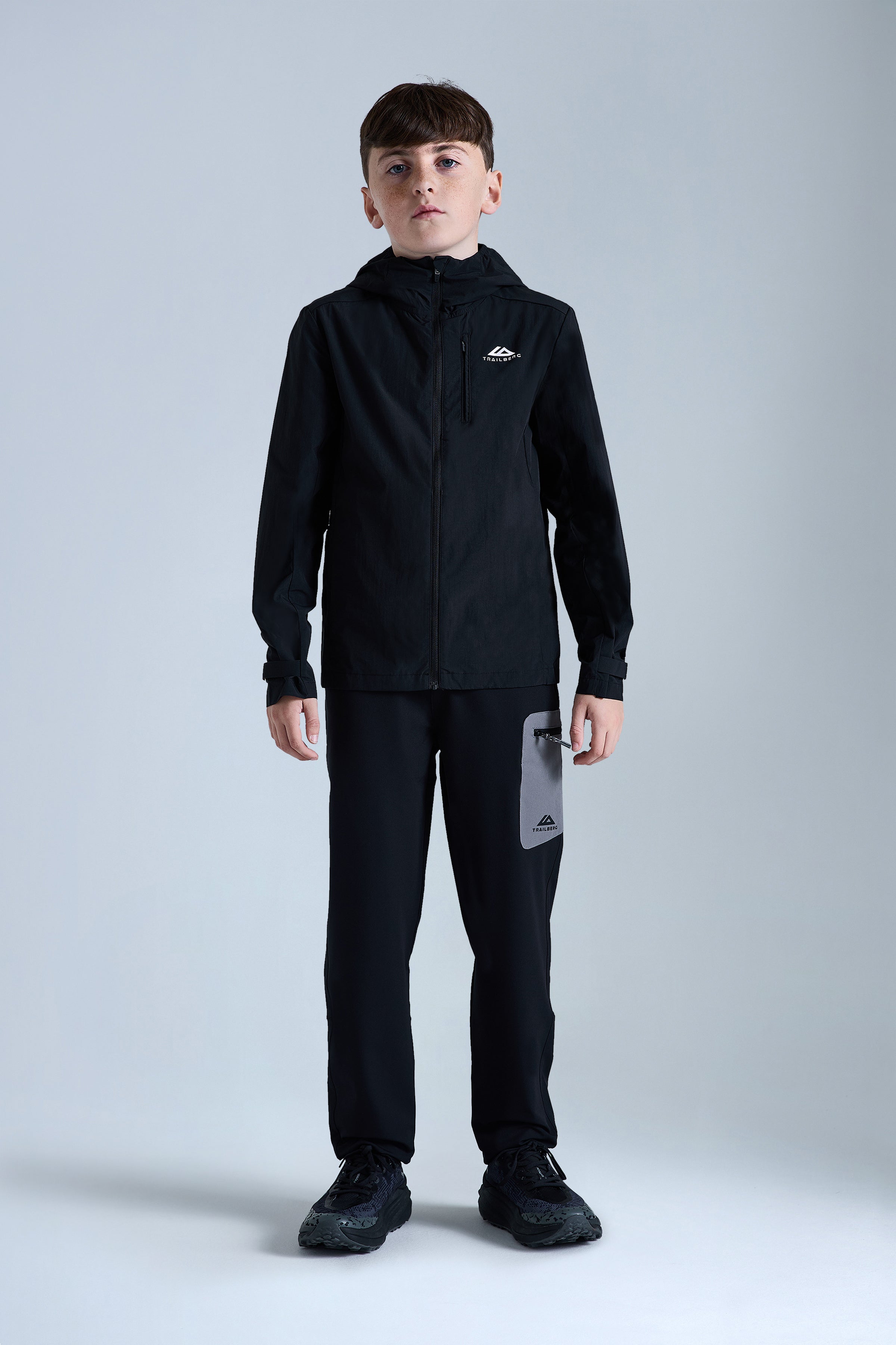 Jungen Cerro Wetterjacke – Schwarz