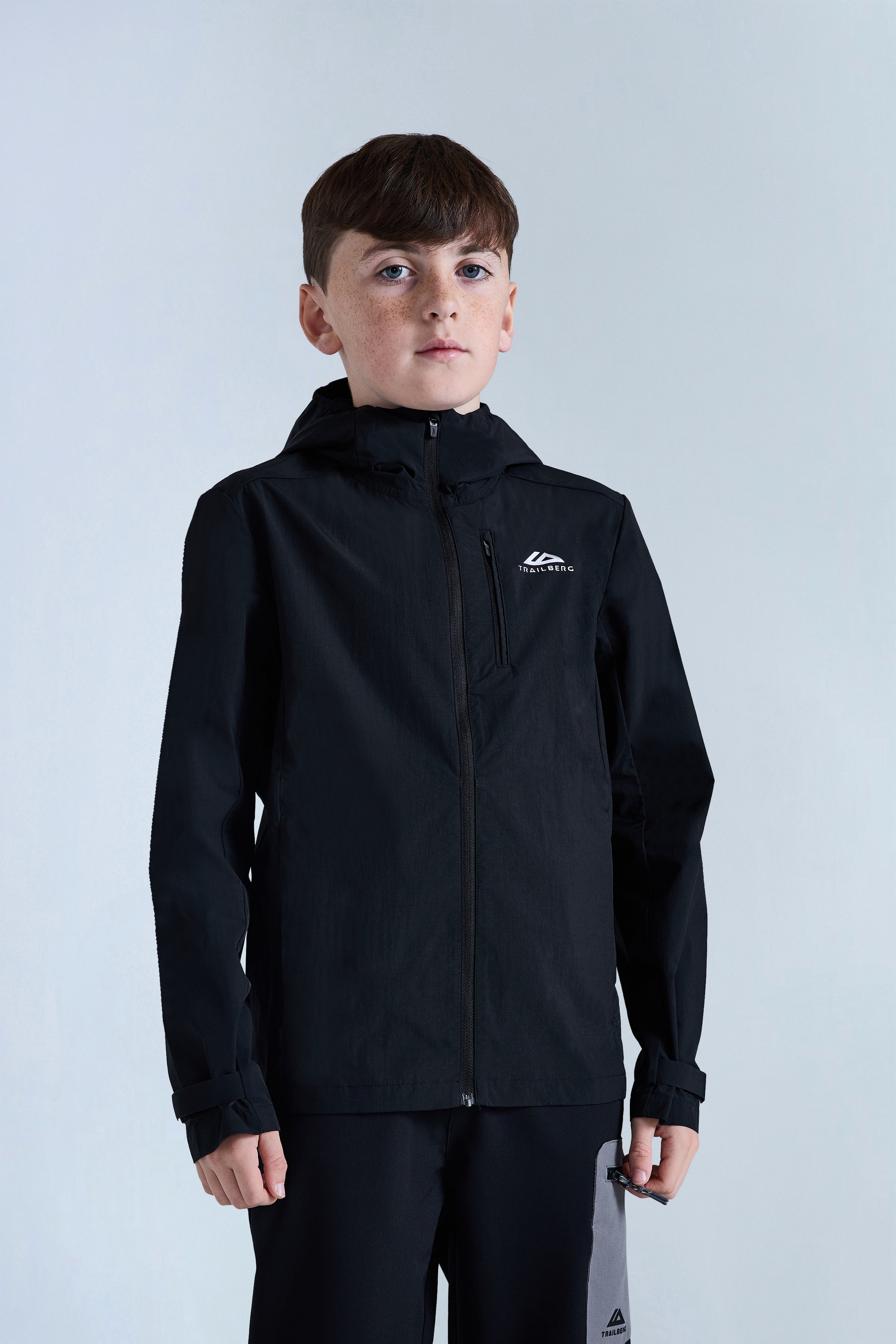 Jungen Cerro Wetterjacke – Schwarz