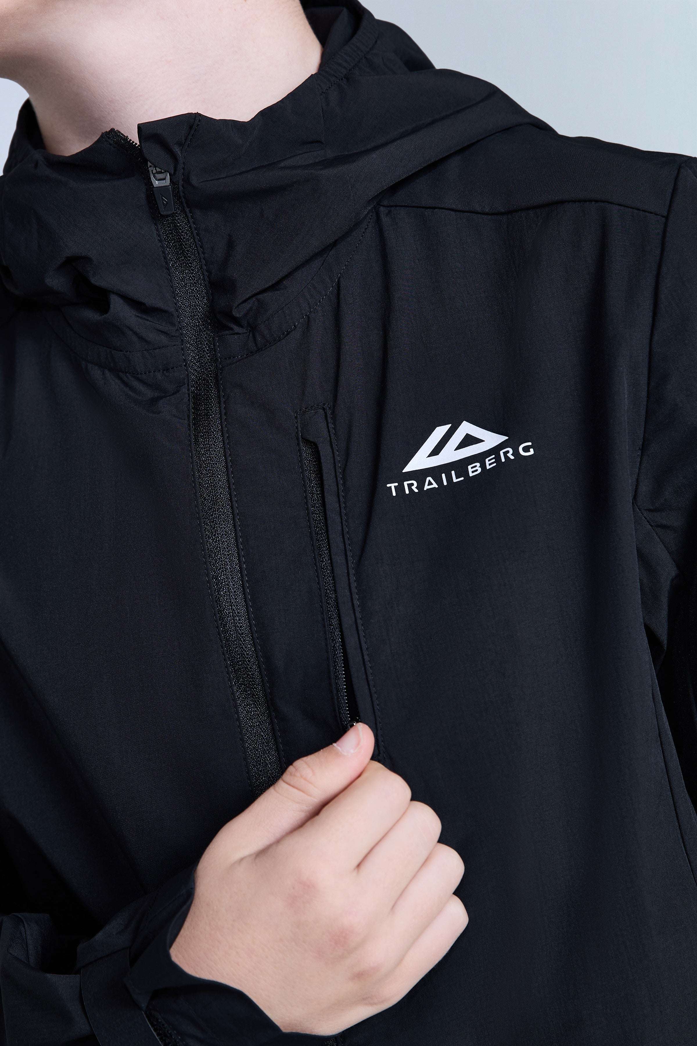 Jungen Cerro Wetterjacke – Schwarz
