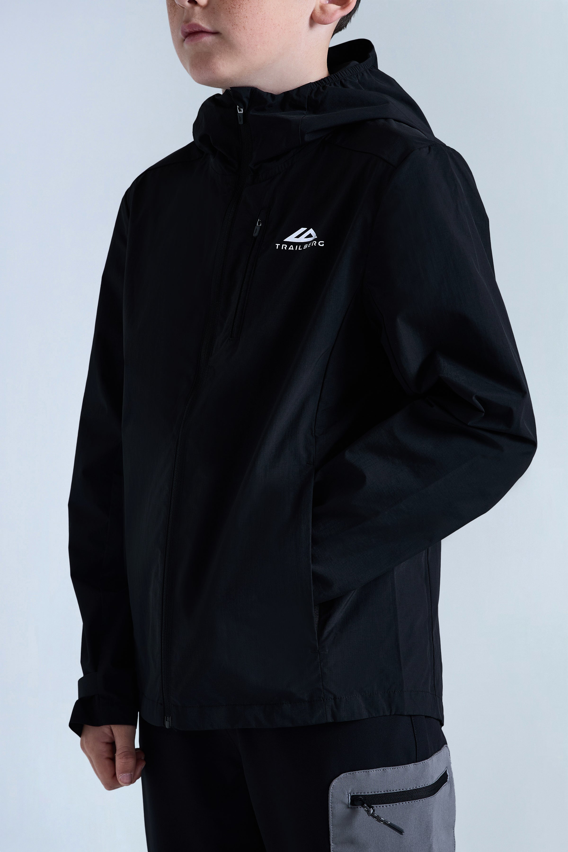 Jungen Cerro Wetterjacke – Schwarz