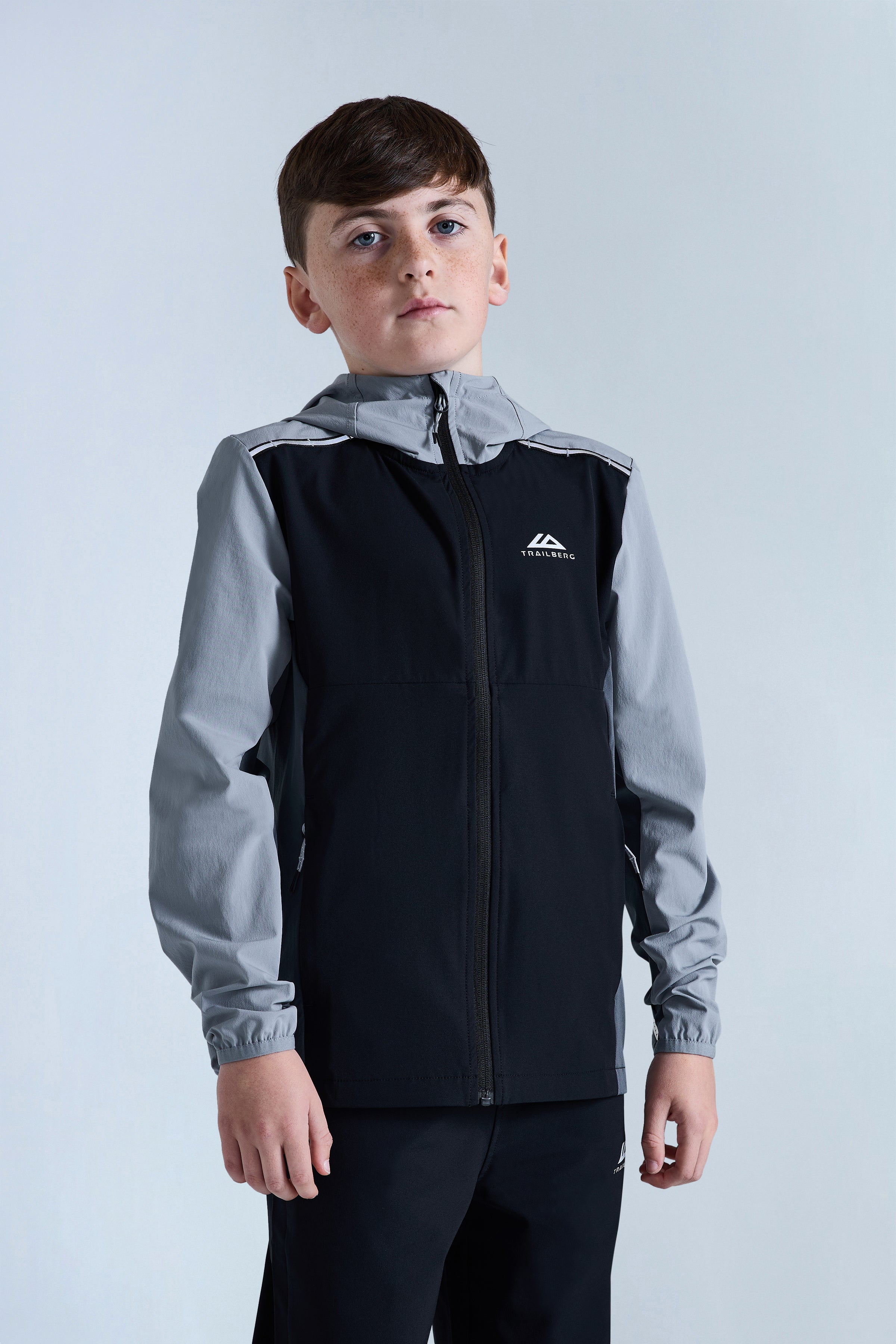 Boys Triathlon 2.0 Tracksuit - Black/Iron Grey