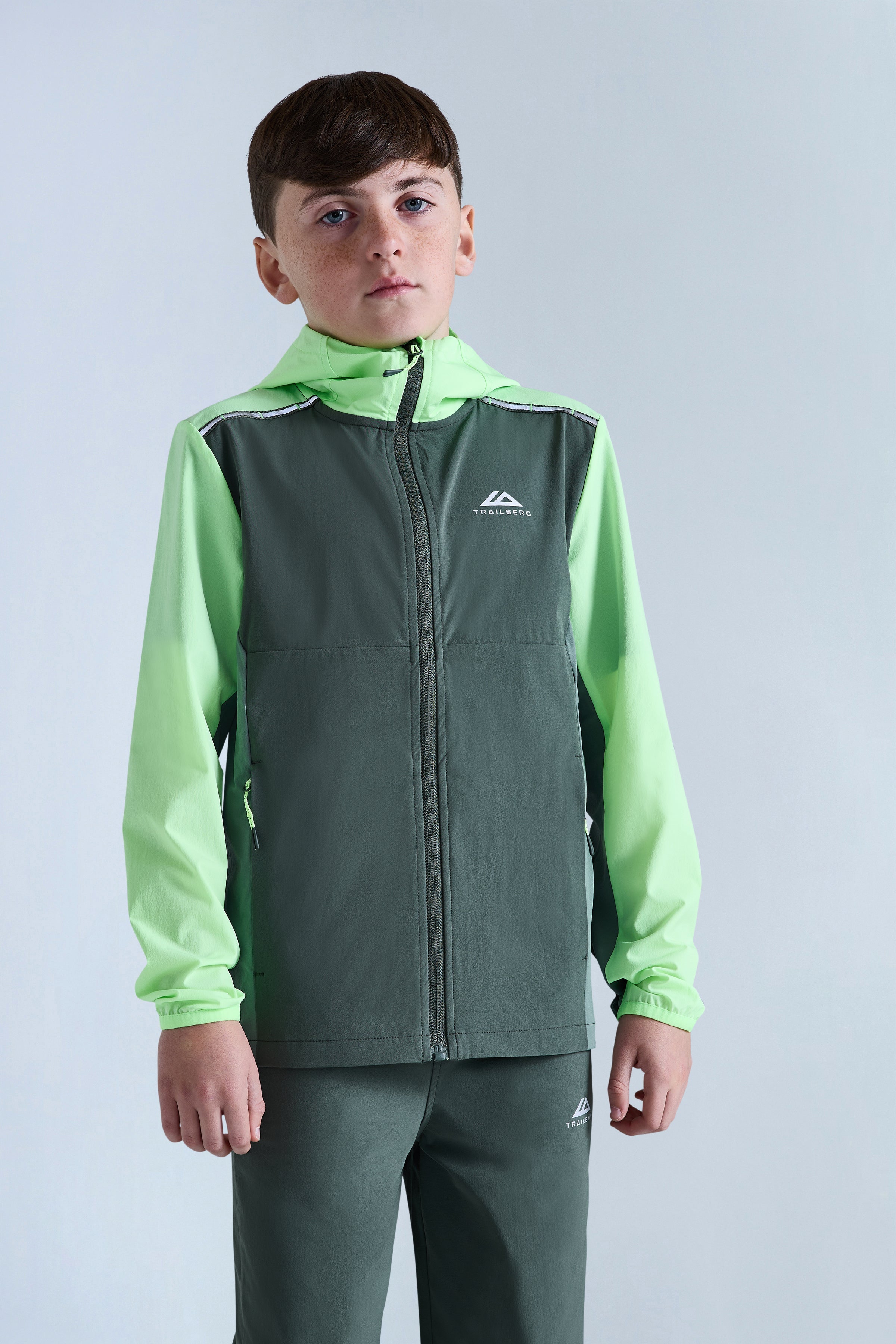 Boys Triathlon 2.0 Tracksuit - Dark Fern/Tidal Green