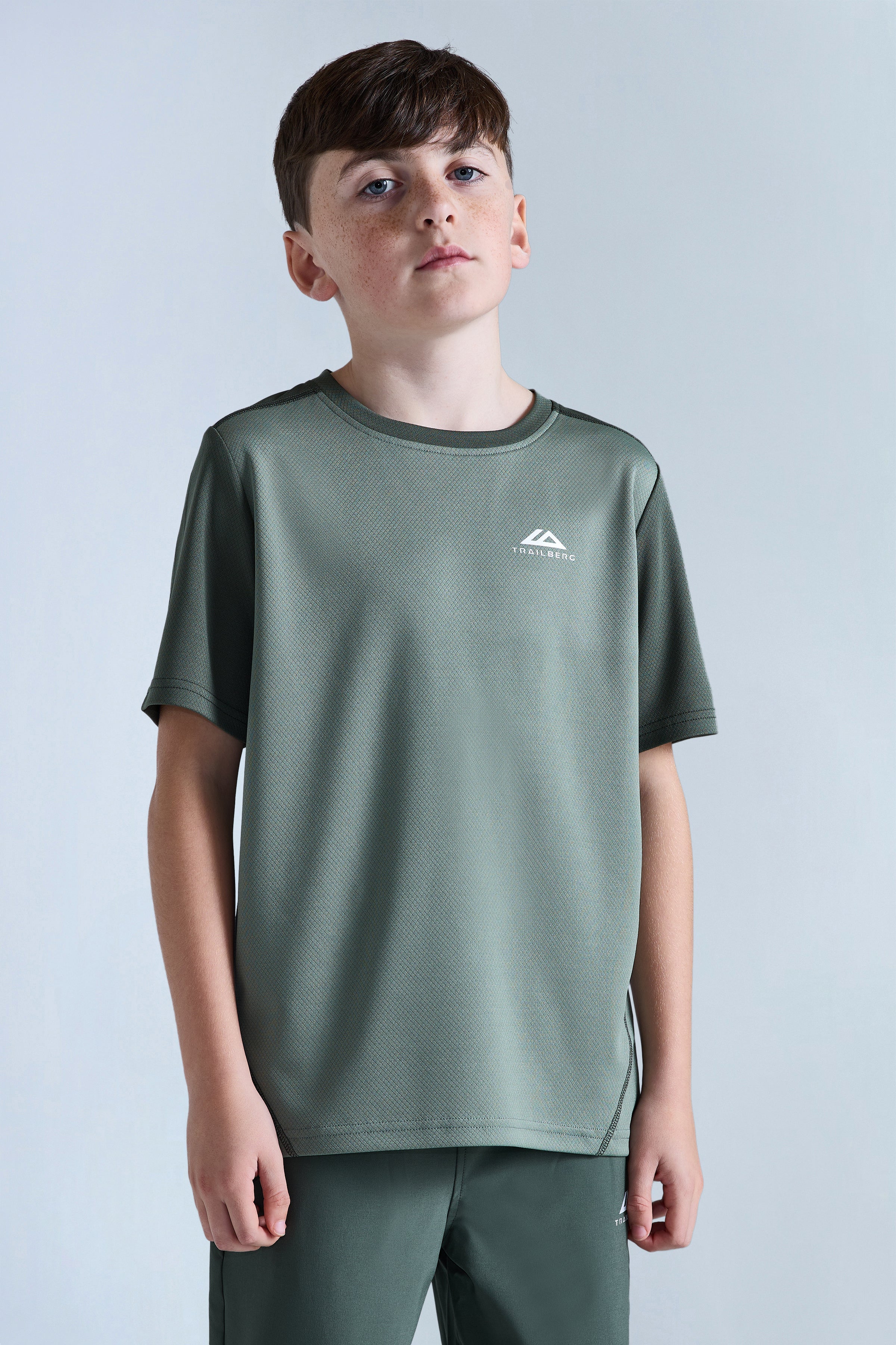Boys Essentials T-Shirt - Tidal Green/Dark Fern