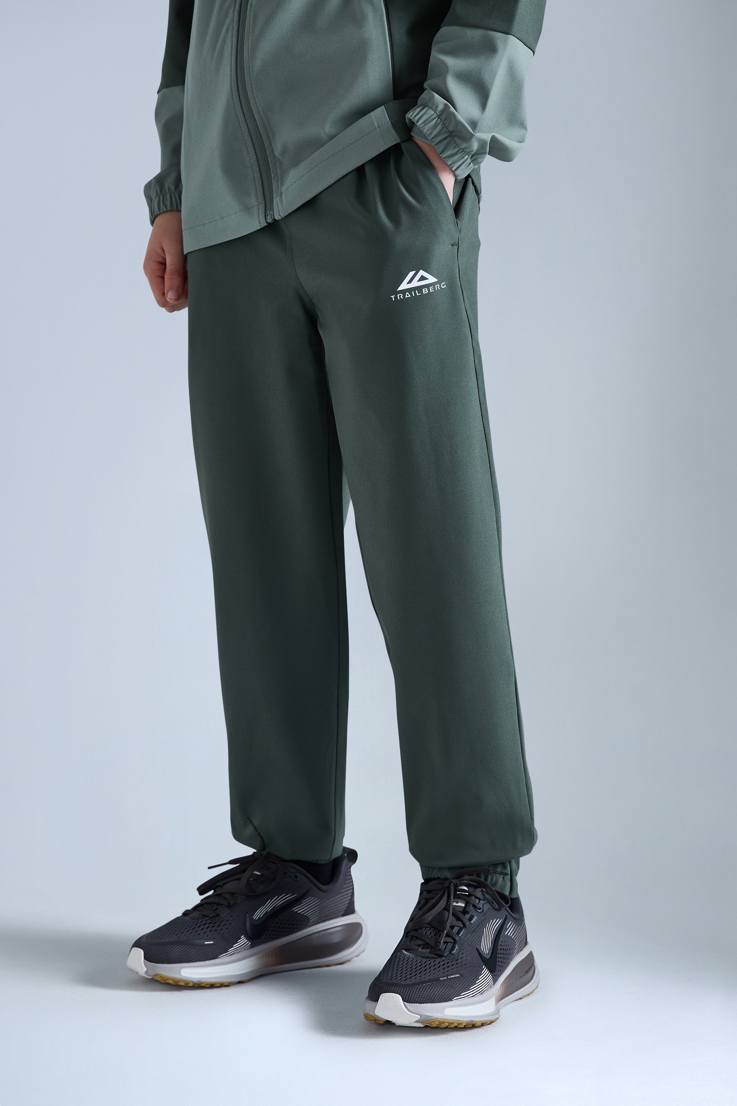 Boys Essentials Tracksuit - Tidal Green/Dark Fern