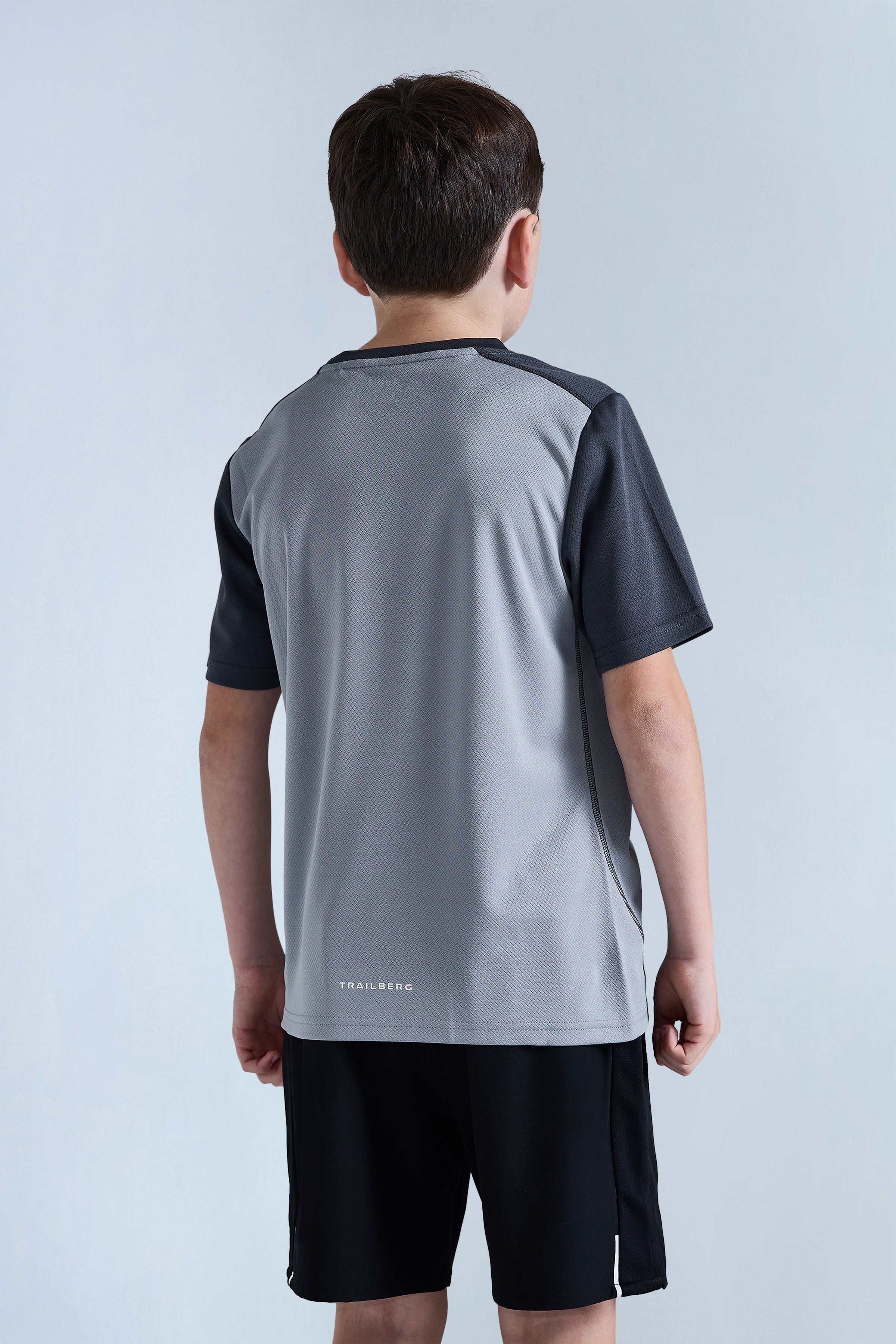 Boys Essentials T-Shirt - Moon Grey/Iron Grey