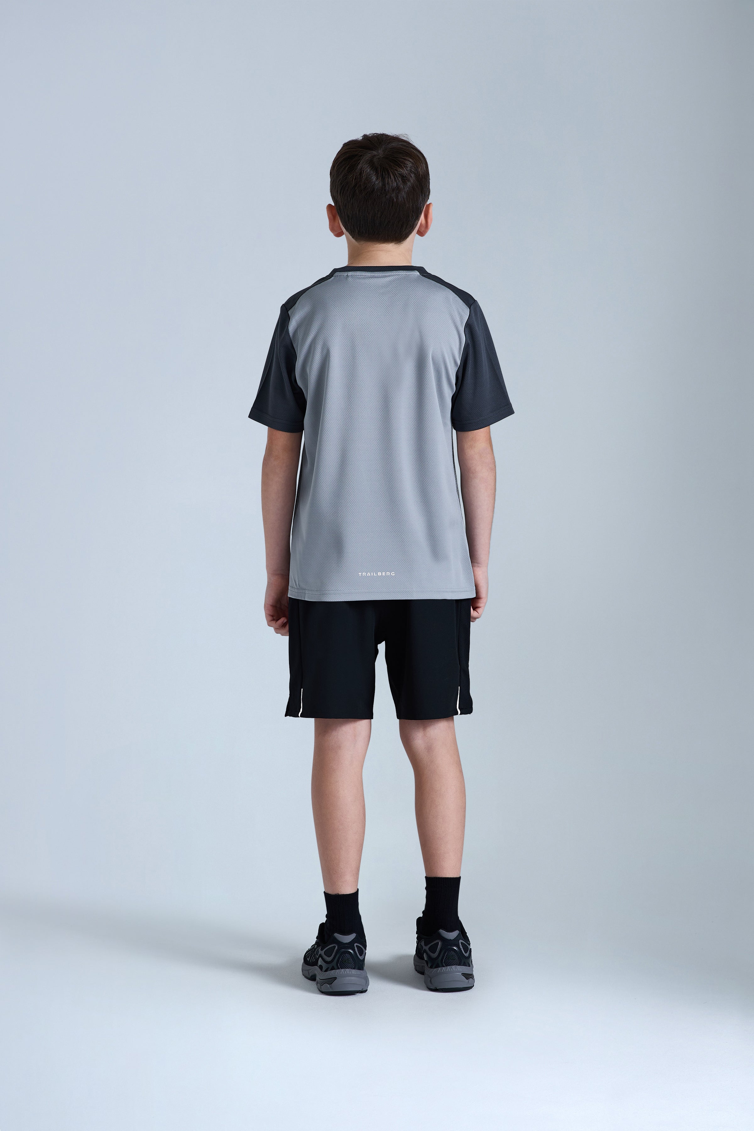 Boys Essentials T-Shirt - Moon Grey/Iron Grey