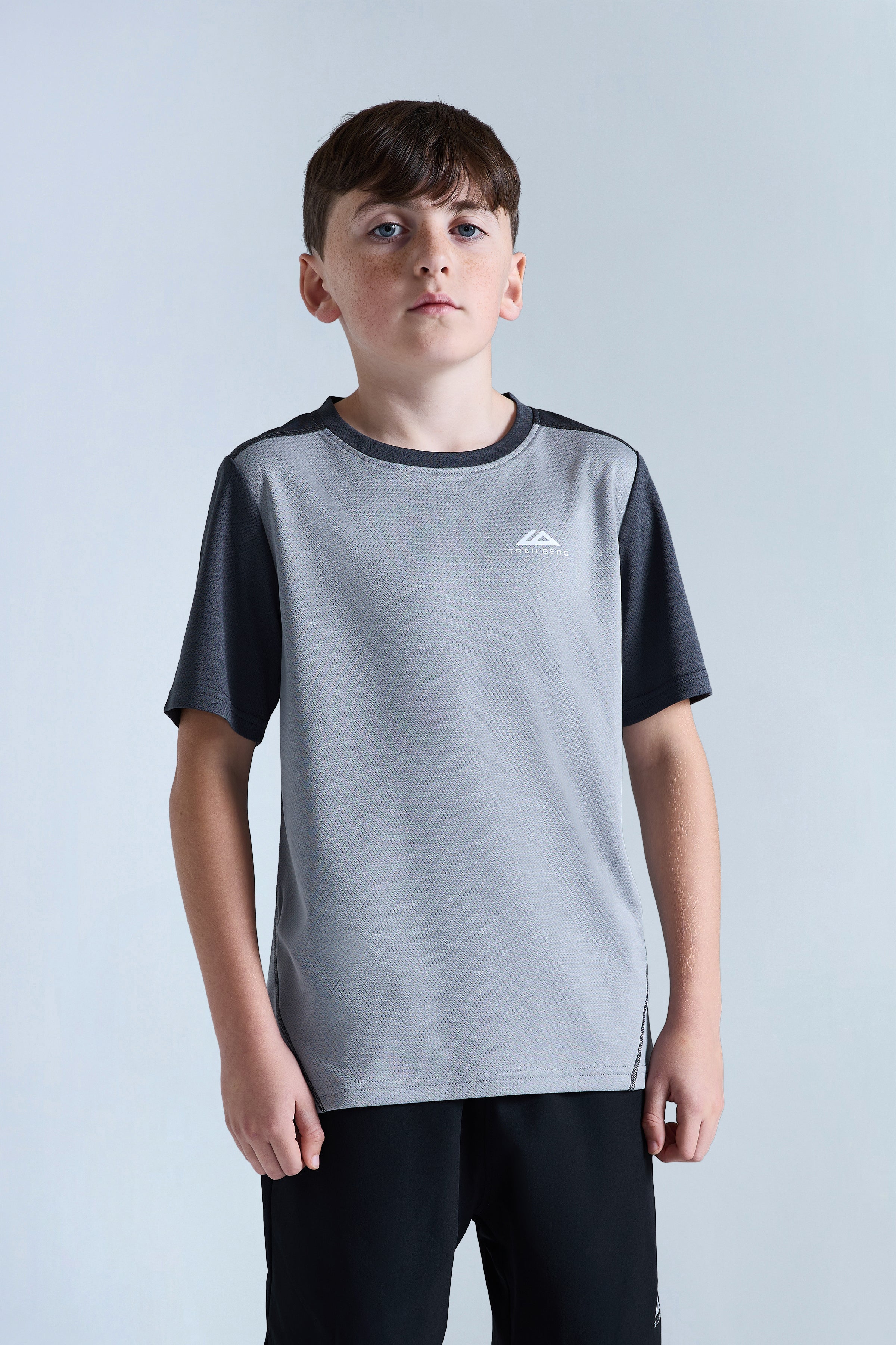 Boys Essentials T-Shirt - Moon Grey/Iron Grey