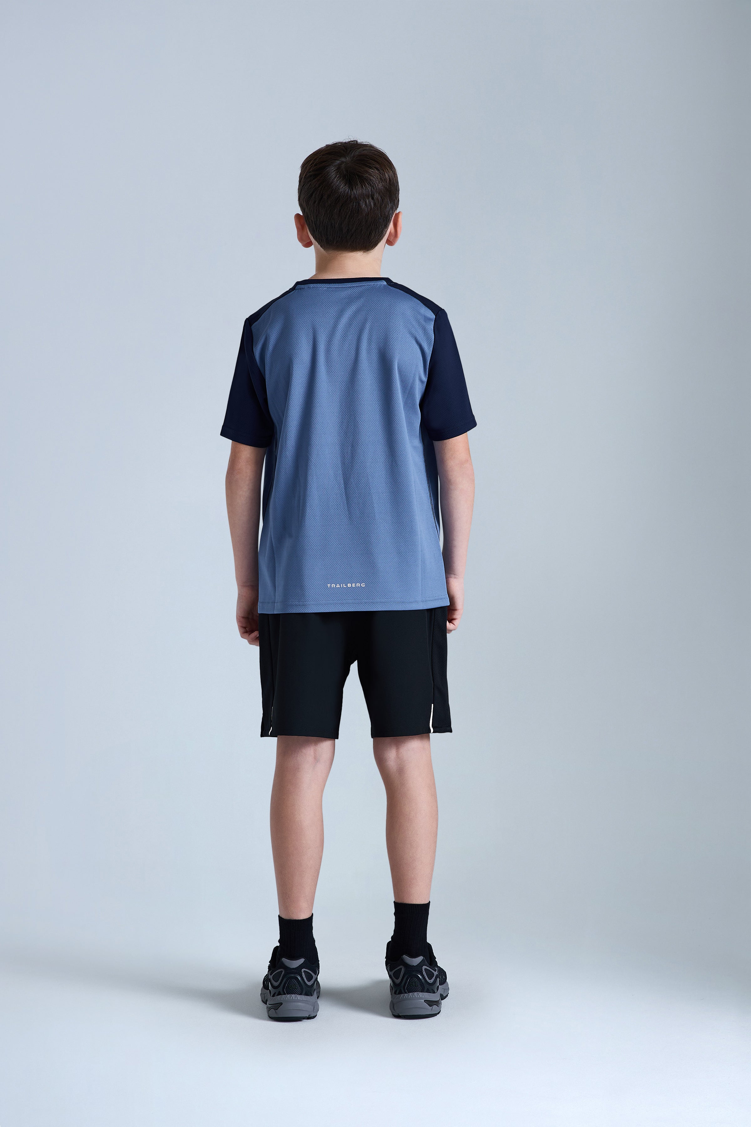 Boys Essentials T-Shirt - Blue Essence/Navy Blue