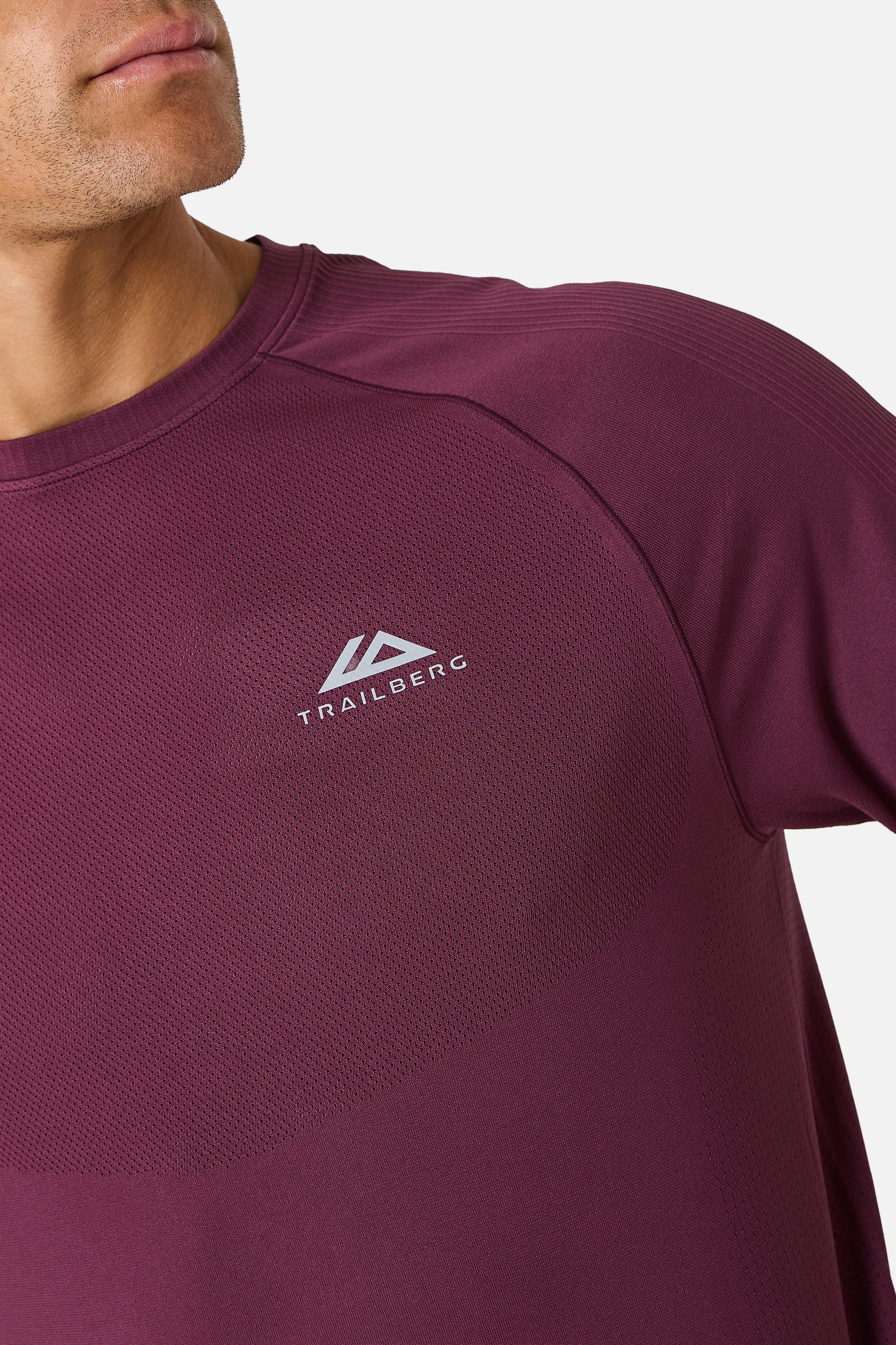 Driftline Seamless Tee - Deep Merlot