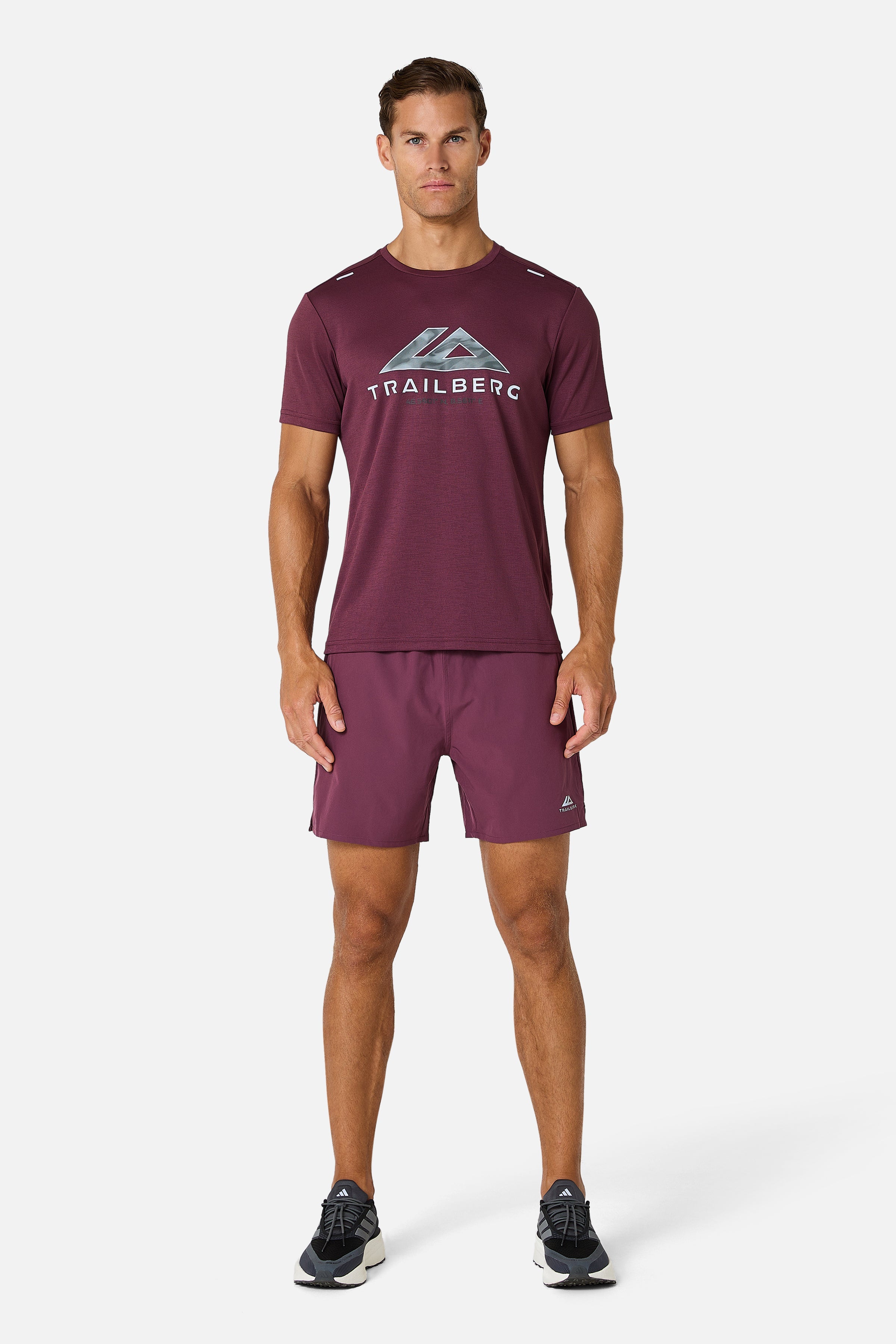 Blur Large Logo Tee - Deep Merlot
