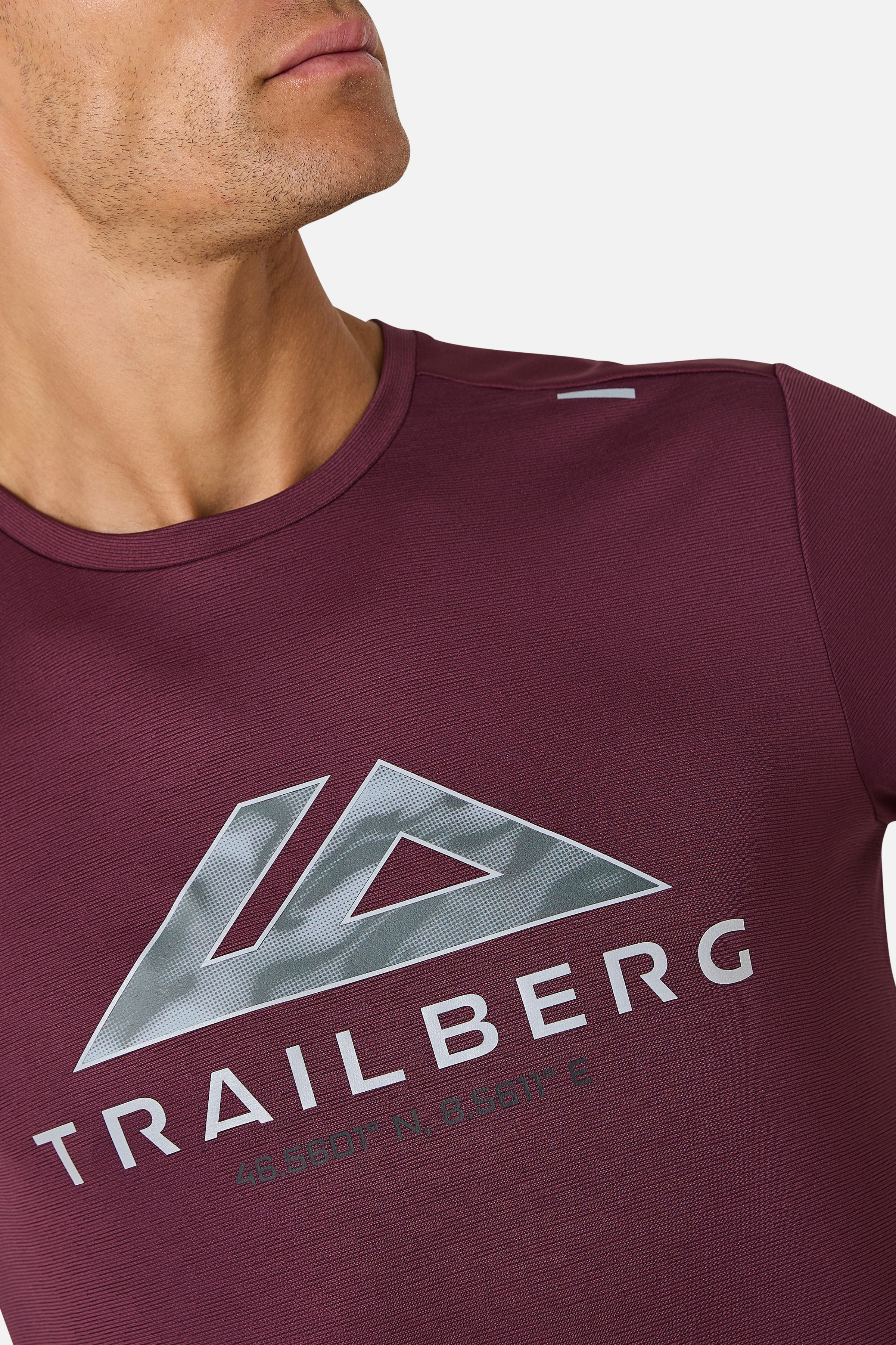 Blur Large Logo Tee - Deep Merlot