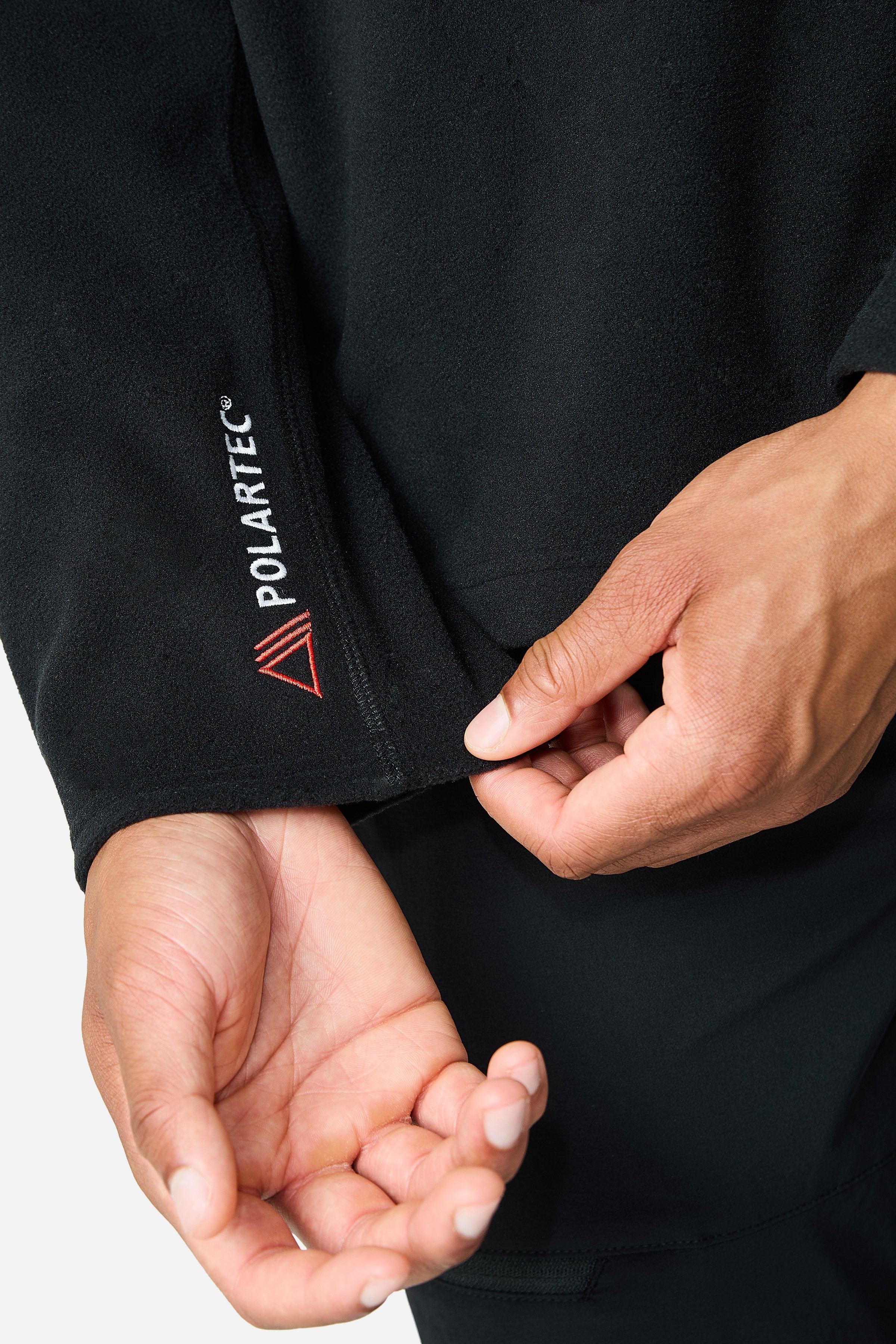 Driftmoor Polartec Fleece 1/4 Zip - Black/Volcano Grey/Blazing Red