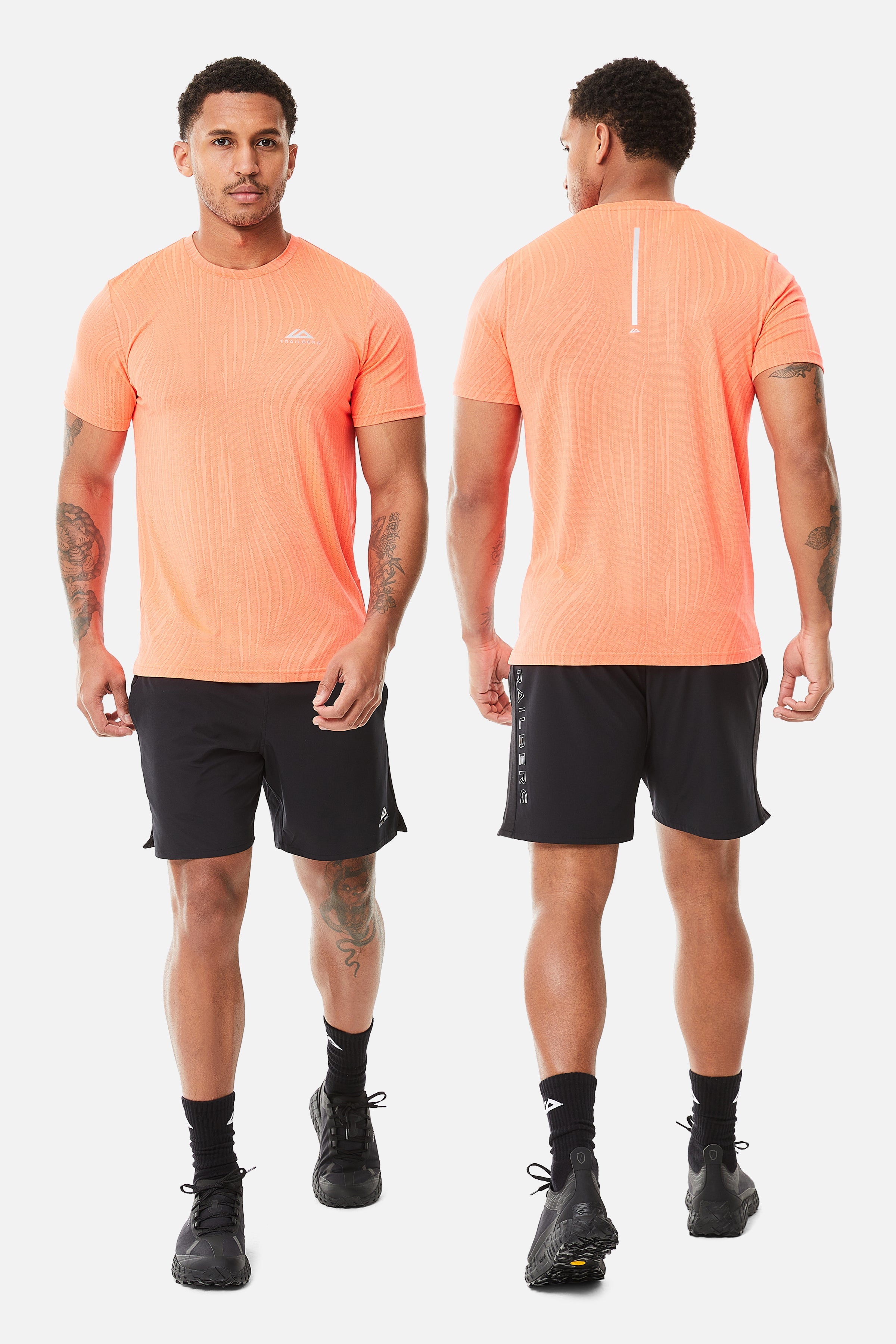 Vertex Jaquard Twinset - Sunset Glow/Electric Fuschia/Black