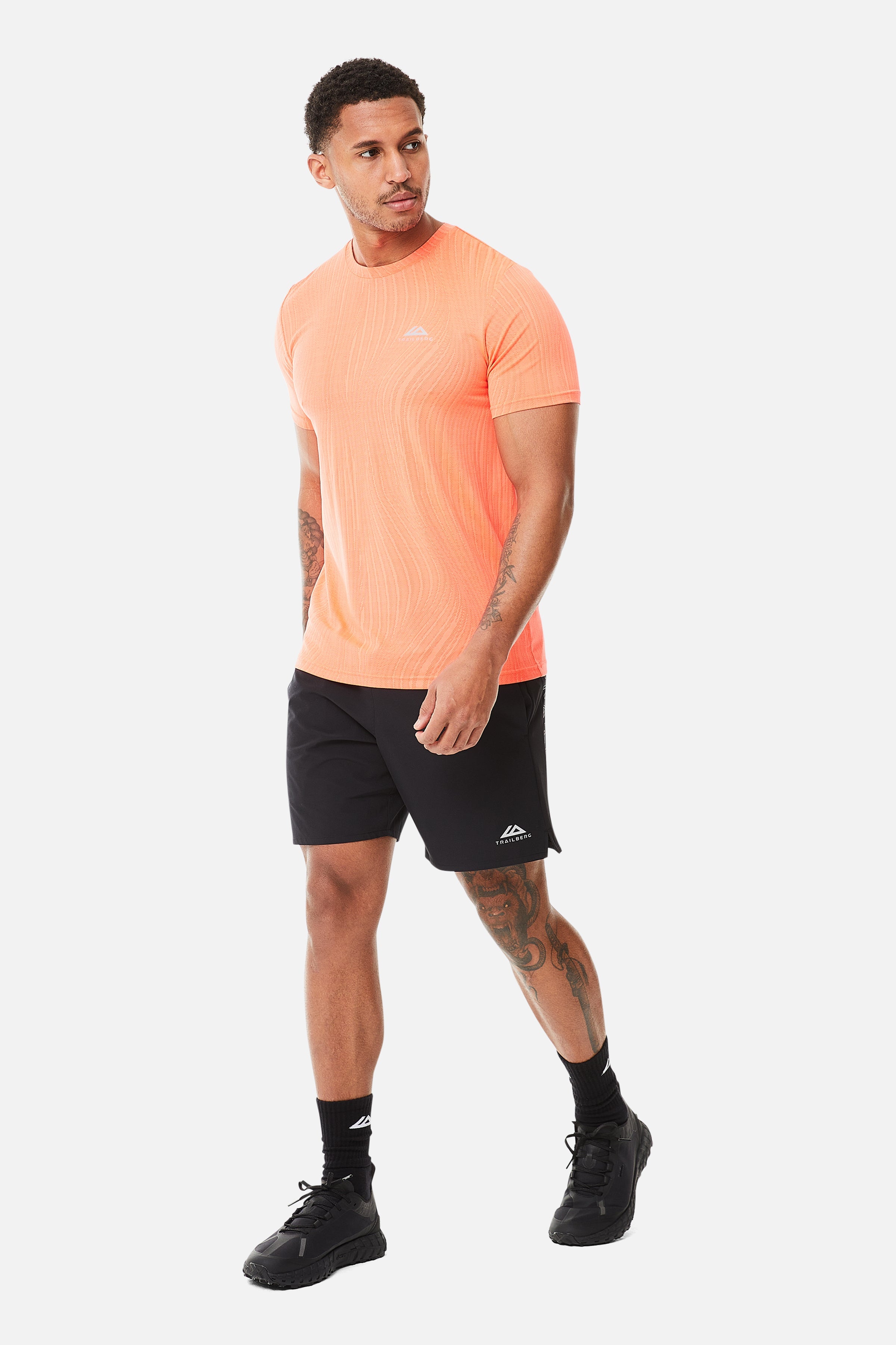 Vertex Jacquard Tee - Sunset Glow/Electric Fuschia