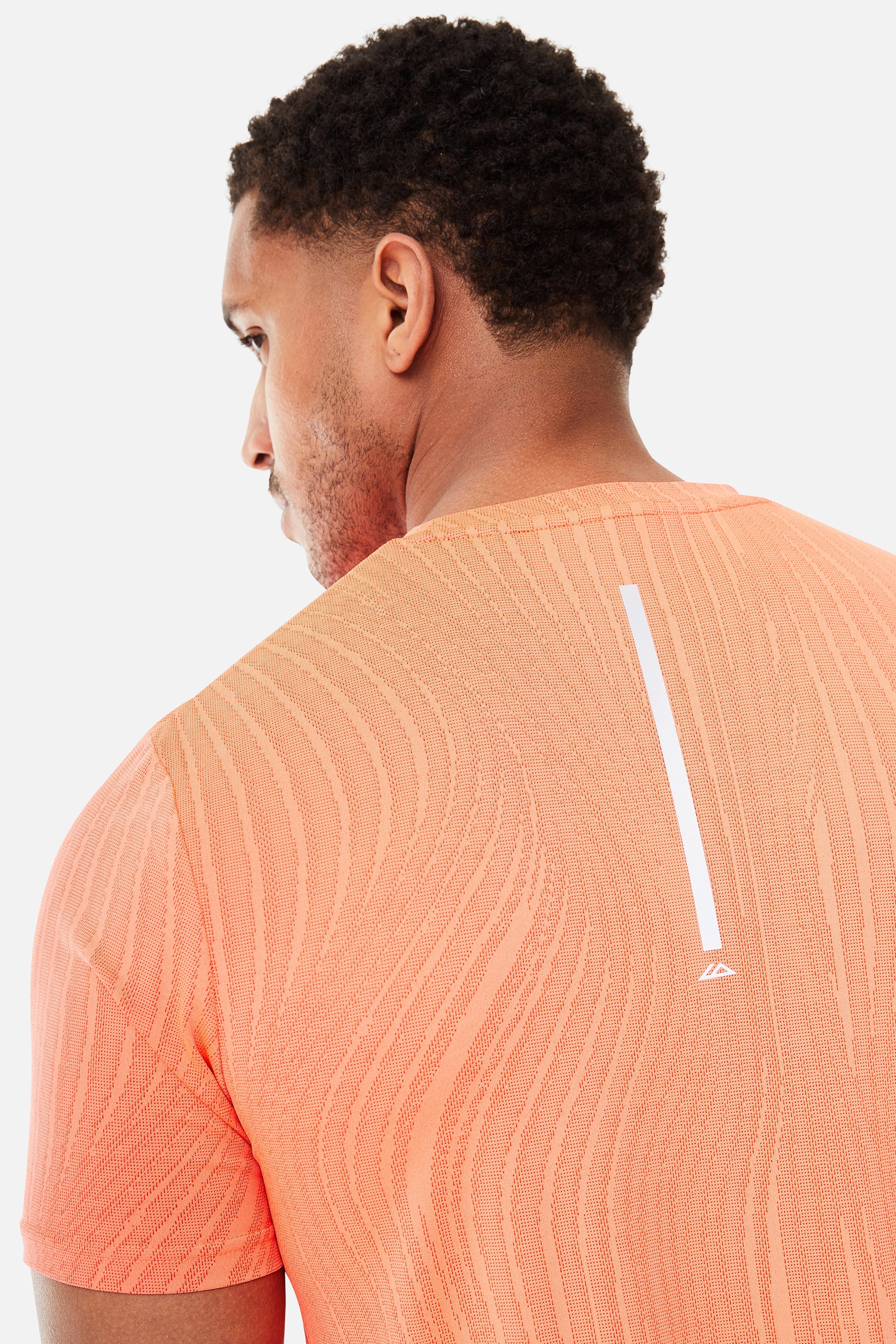 Vertex Jacquard Tee - Sunset Glow/Electric Fuschia