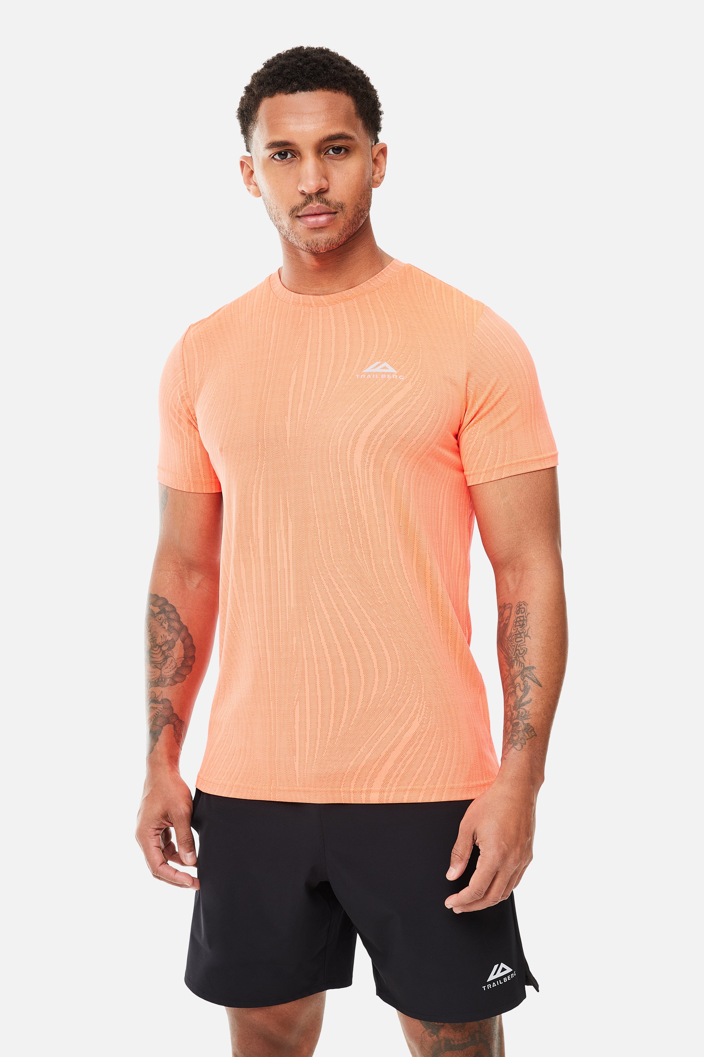 Vertex Jaquard Twinset - Sunset Glow/Electric Fuschia/Black