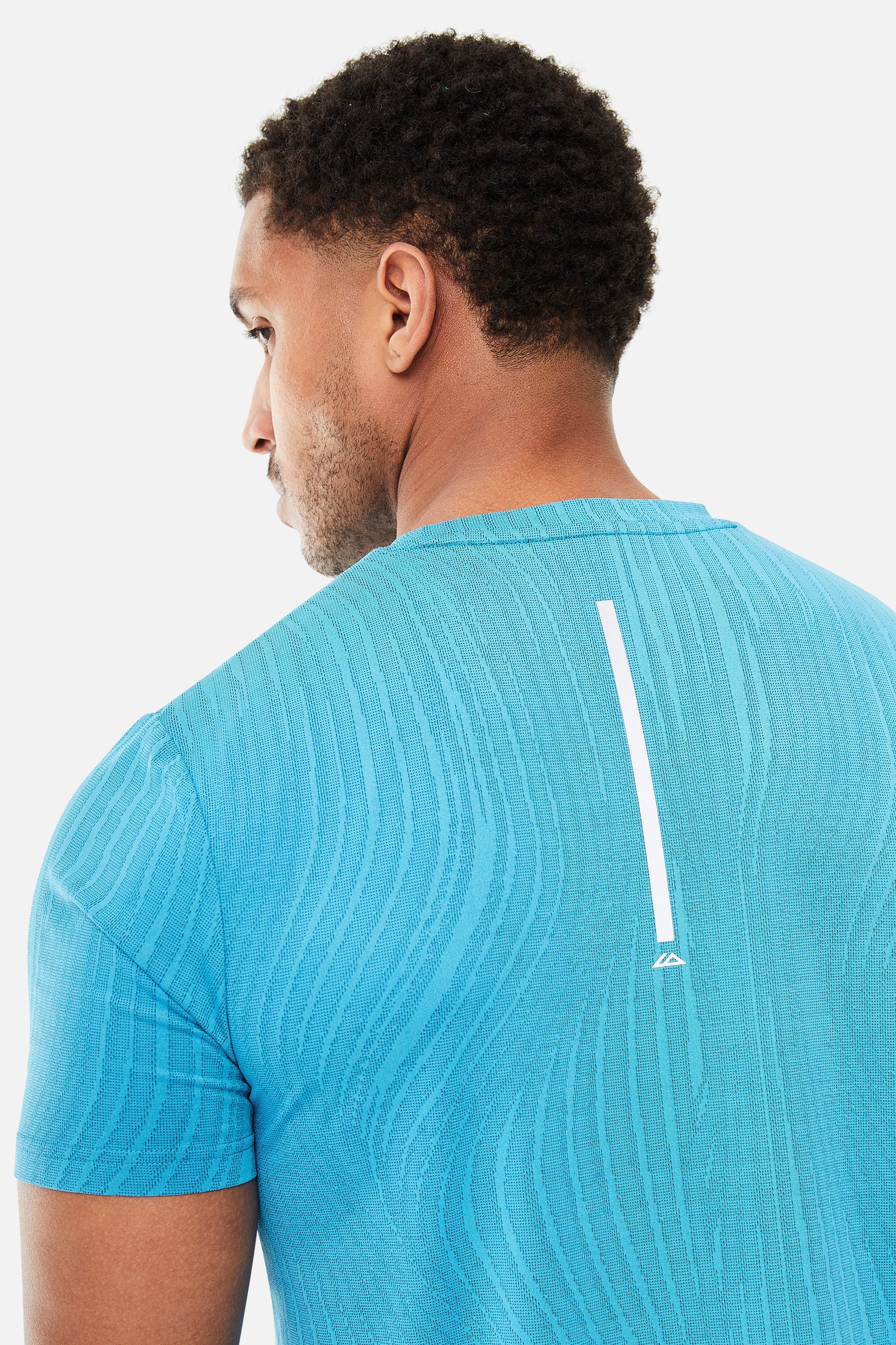 Vertex Jacquard Tee - Mystic Ocean/Celestial