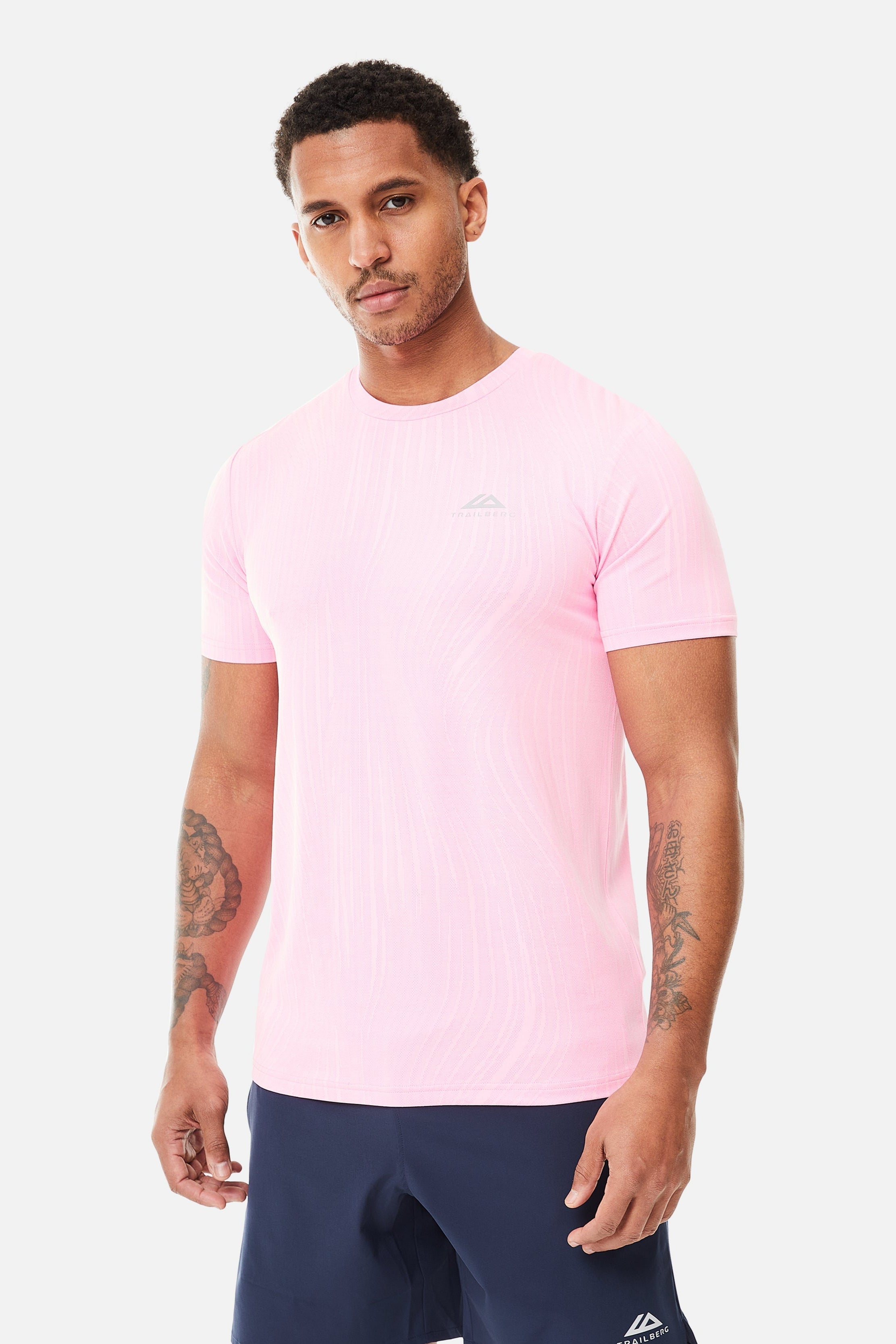 Vertex Jacquard Tee - Candy Cotton/Sugar Plum