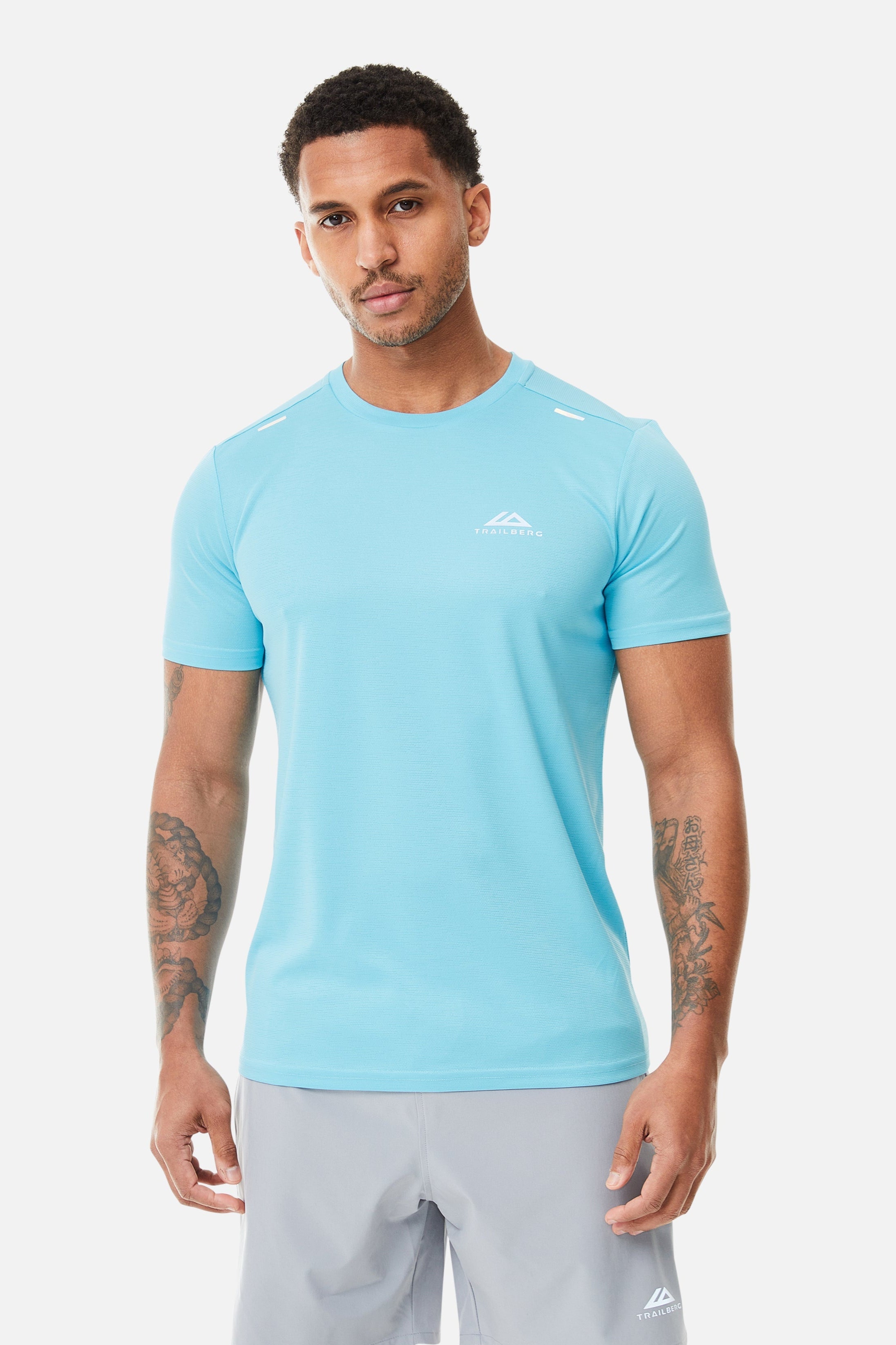 Crest Tee - Electric Azure