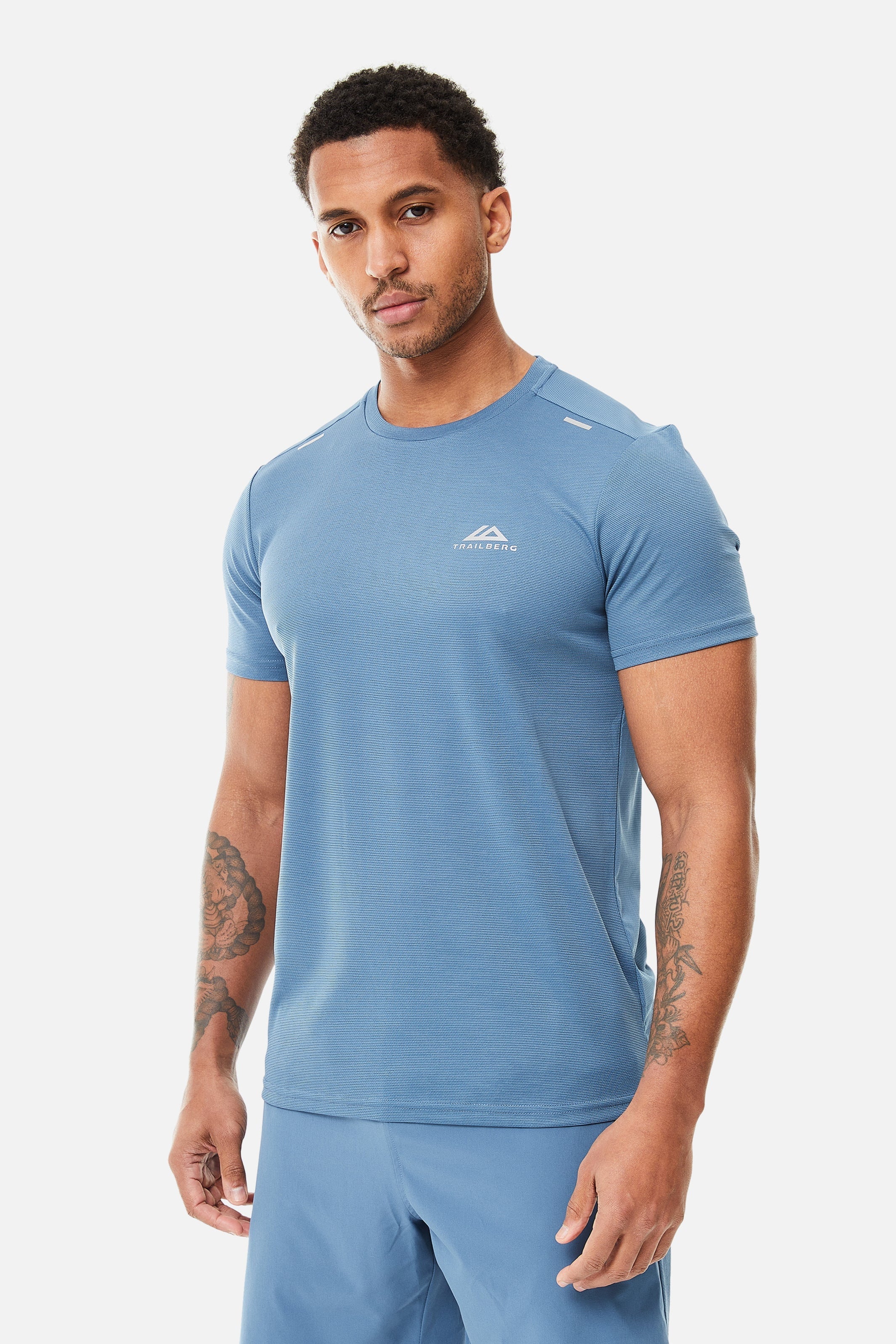 Crest Tee - Astra Blue