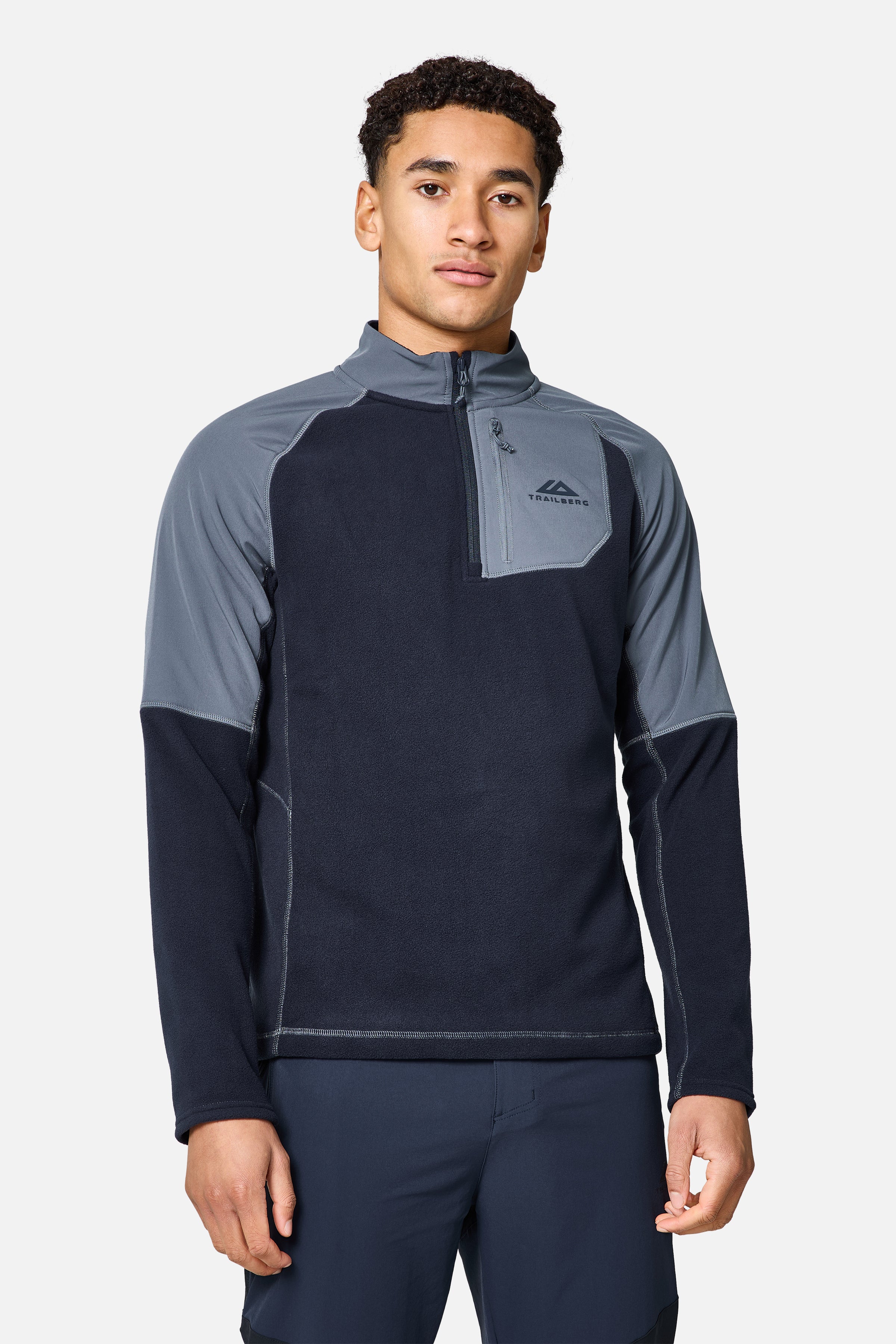 Sierra 1/4 Zip - Deep Ocean/Storm Grey