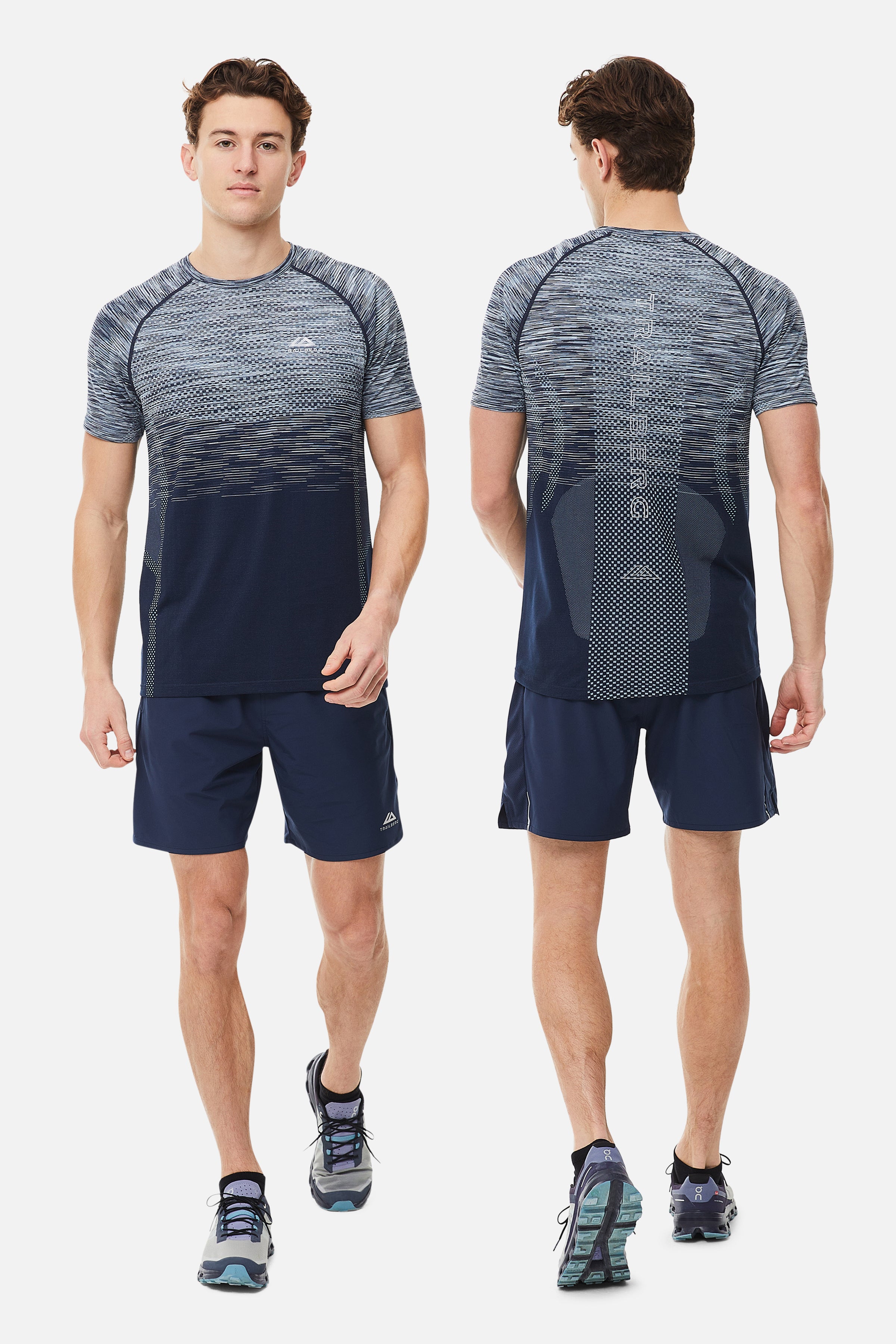 Apex Essentials Seamless Tee Twinset - Navy Blue