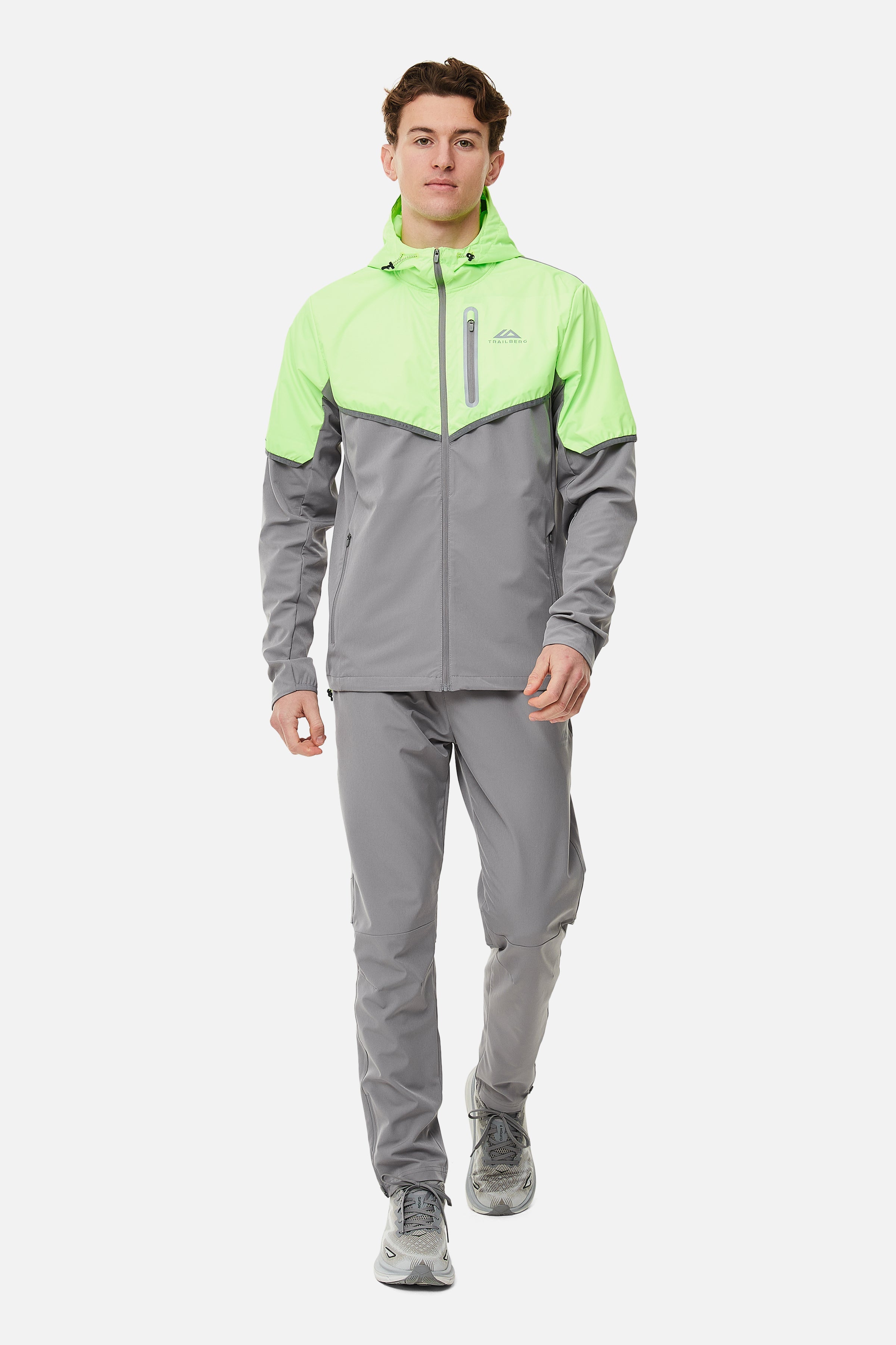 Vertigo 3.0 Tape Hood - Owl Grey/Neon Lime