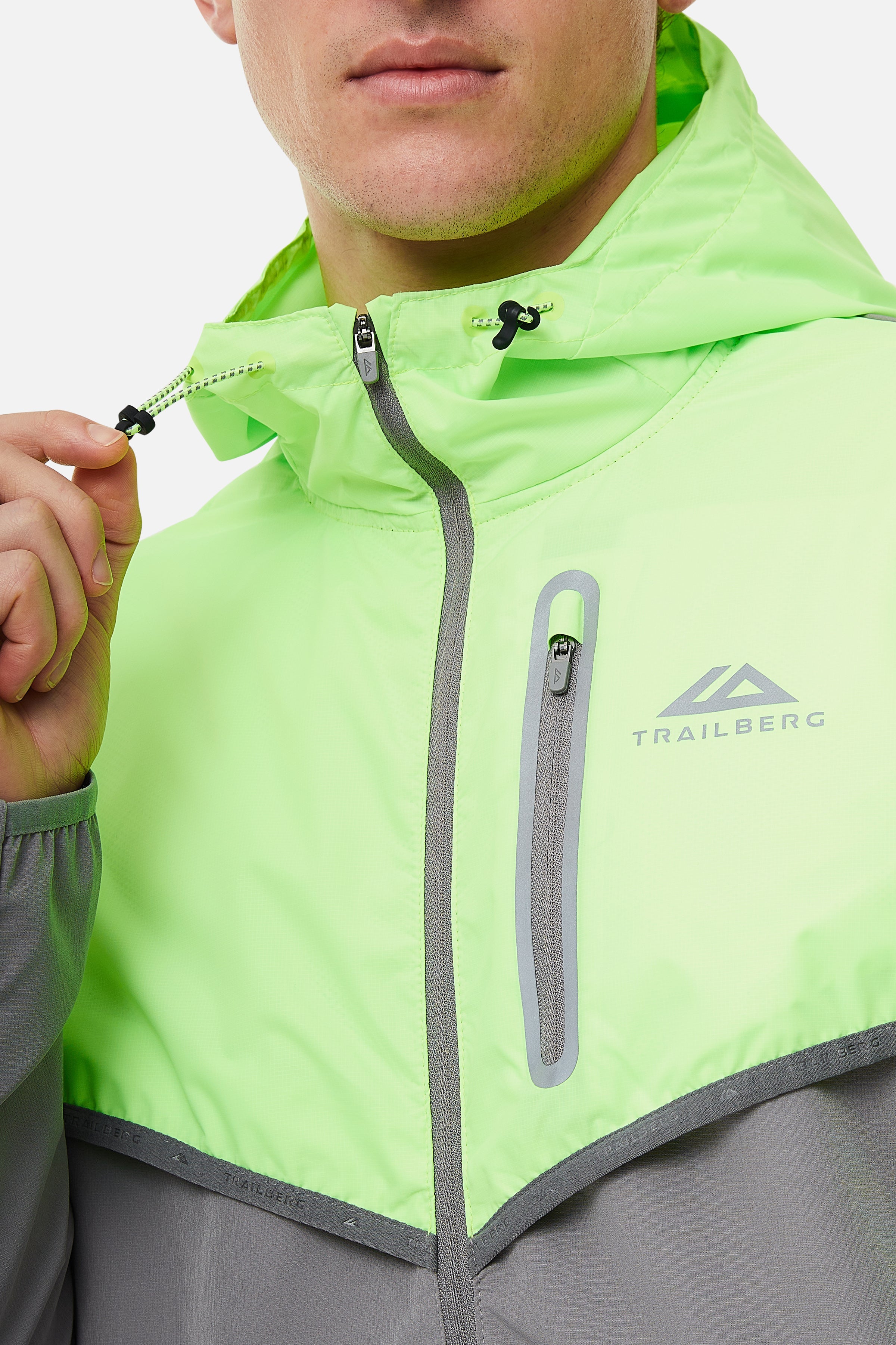 Vertigo 3.0 Tape Hood - Owl Grey/Neon Lime