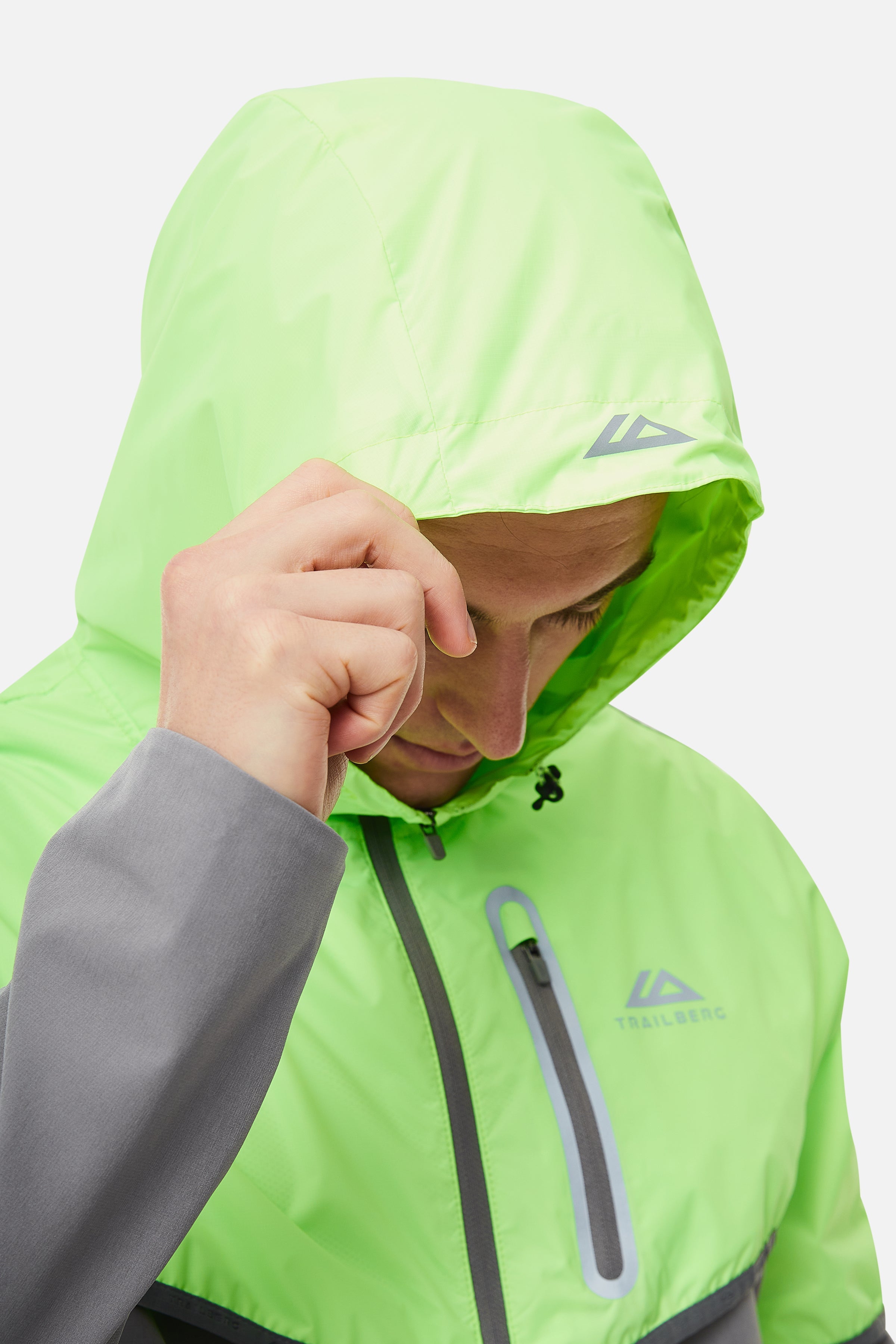 Vertigo 3.0 Tape Hood - Owl Grey/Neon Lime