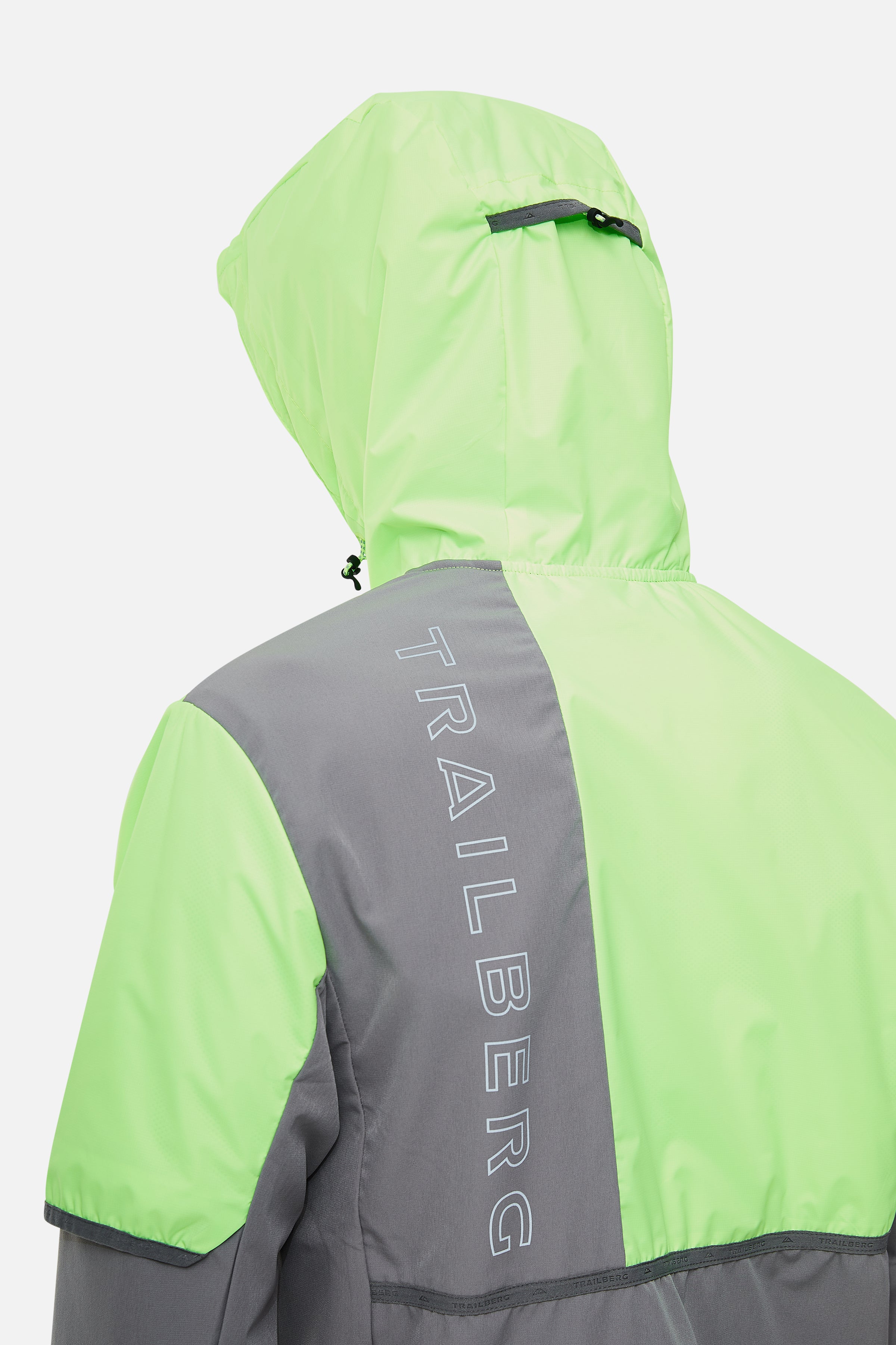 Vertigo 3.0 Tape Hood - Owl Grey/Neon Lime