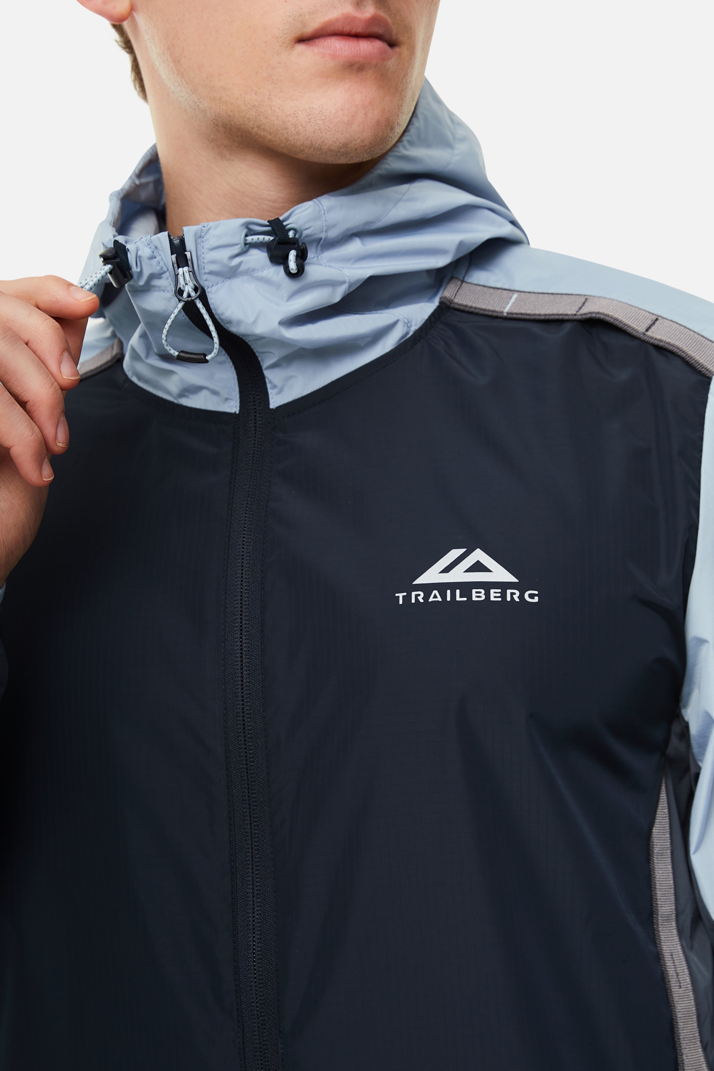 SS25 Triathlon Windbreaker - Navy/Grey/Blue