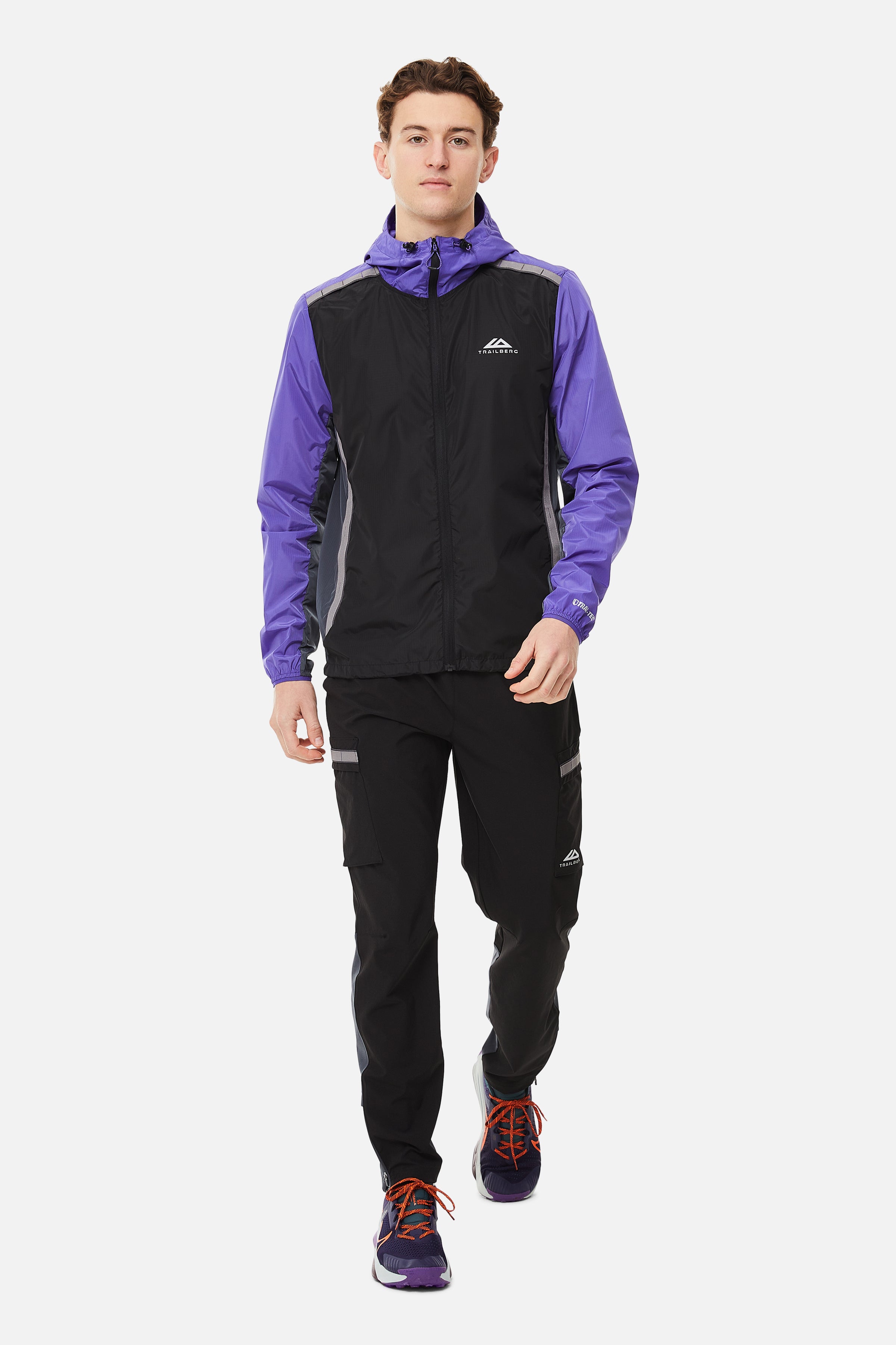 SS25 Triathlon Tracksuit - Black/Grey/Purple