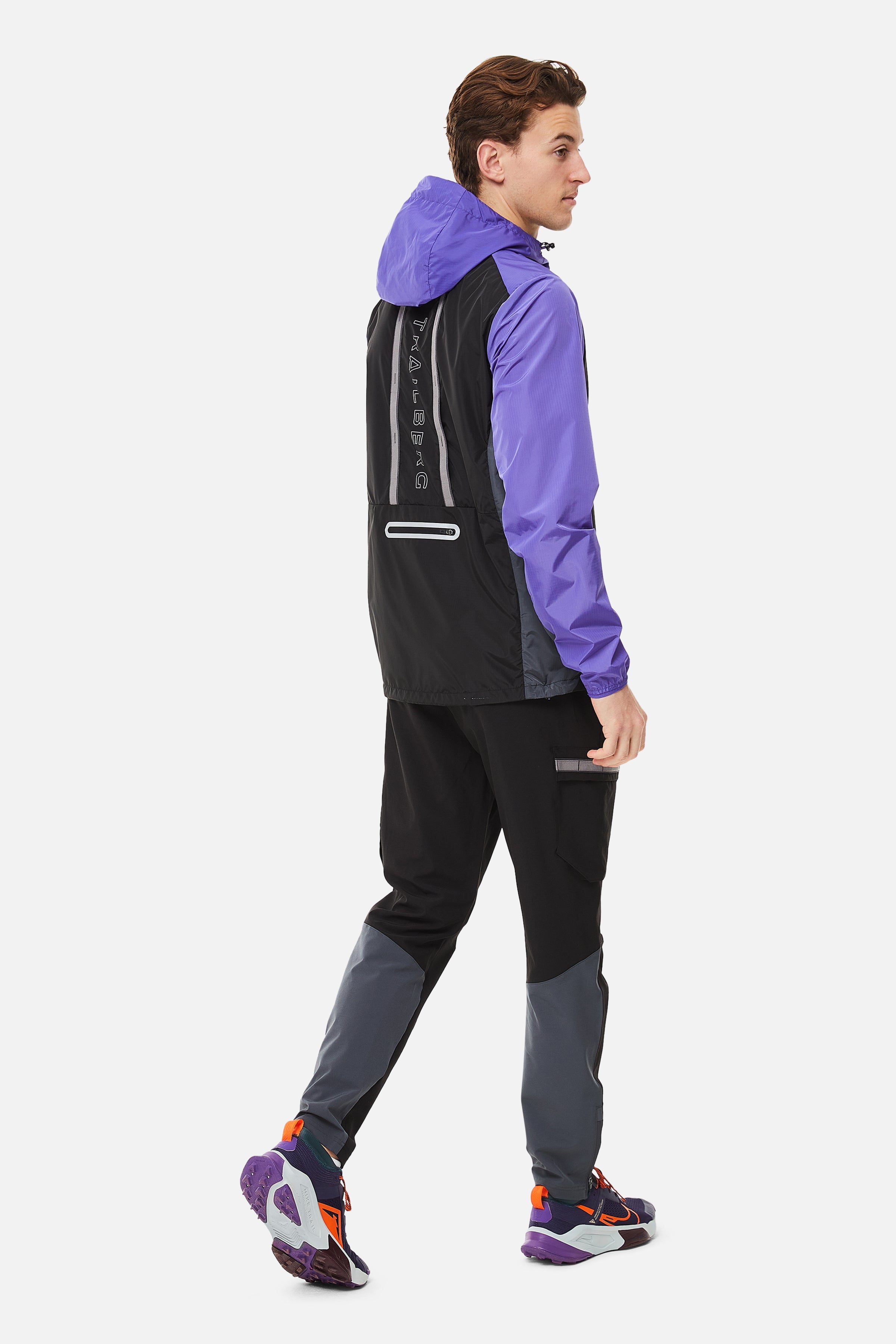 SS25 Triathlon Tracksuit - Black/Grey/Purple