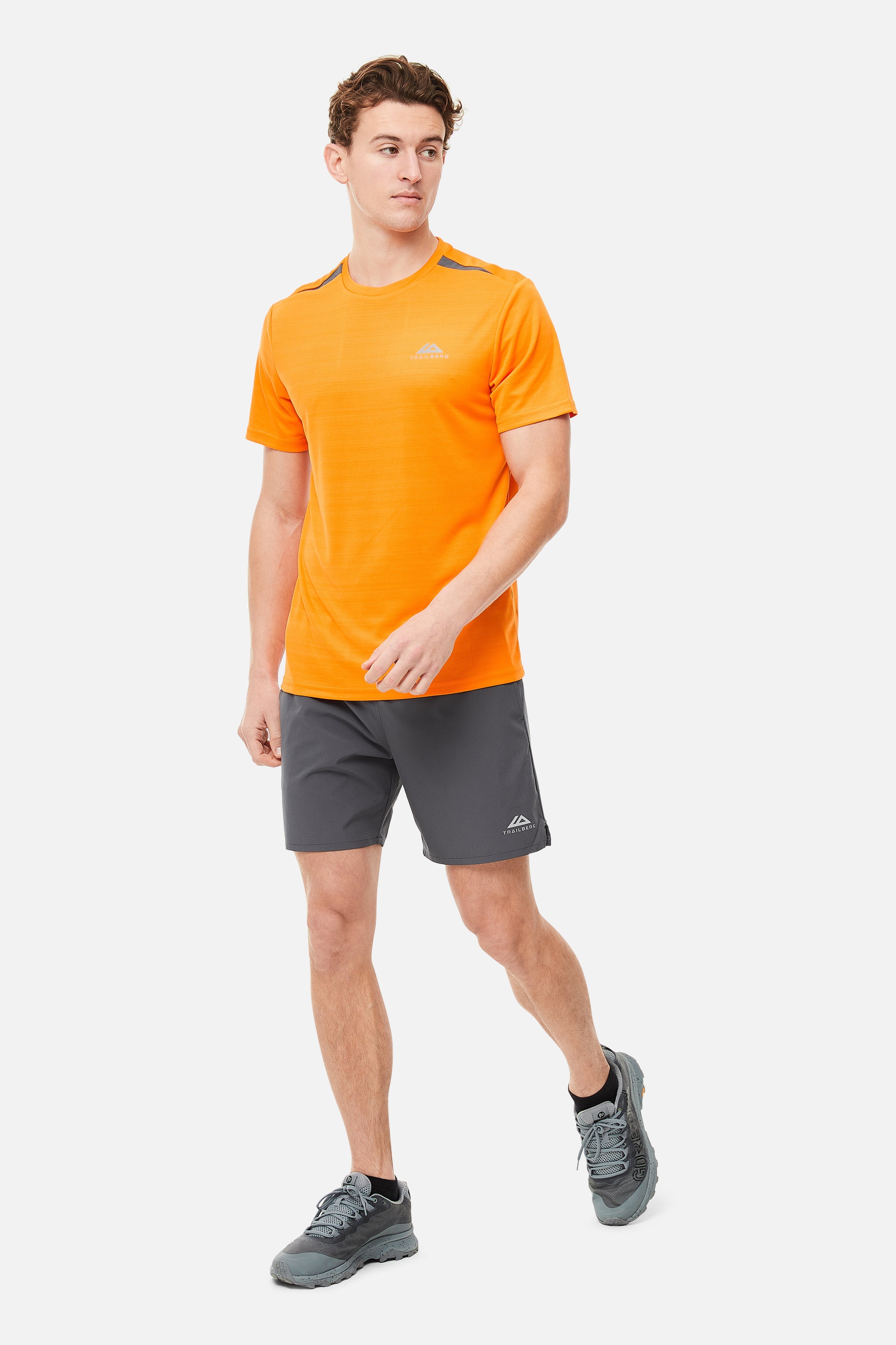 SS25 Cloud Tee - Orange Burst/Iron Grey