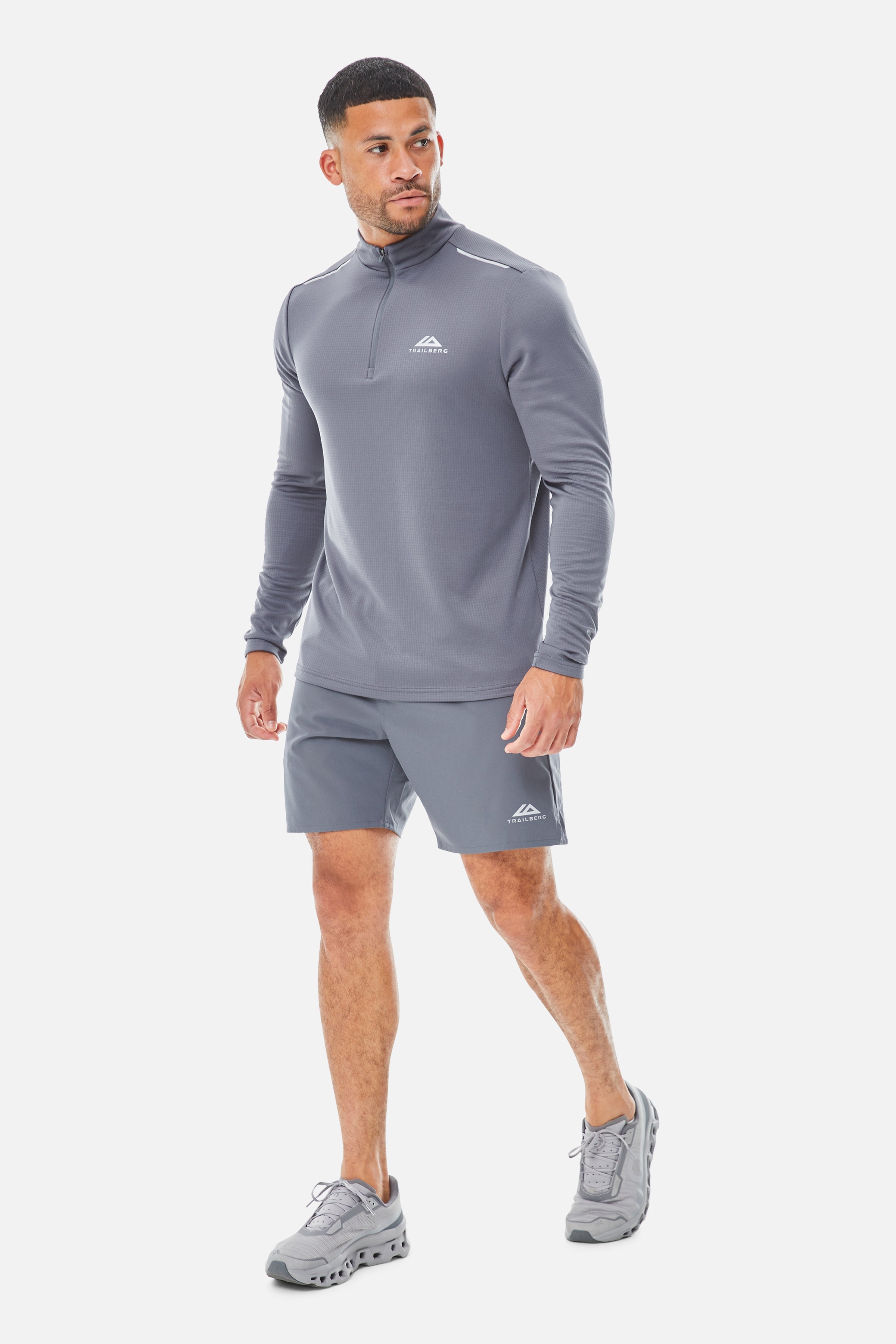 Focus Essentials 2.0 1/4 Zip Twinset - Storm Grey