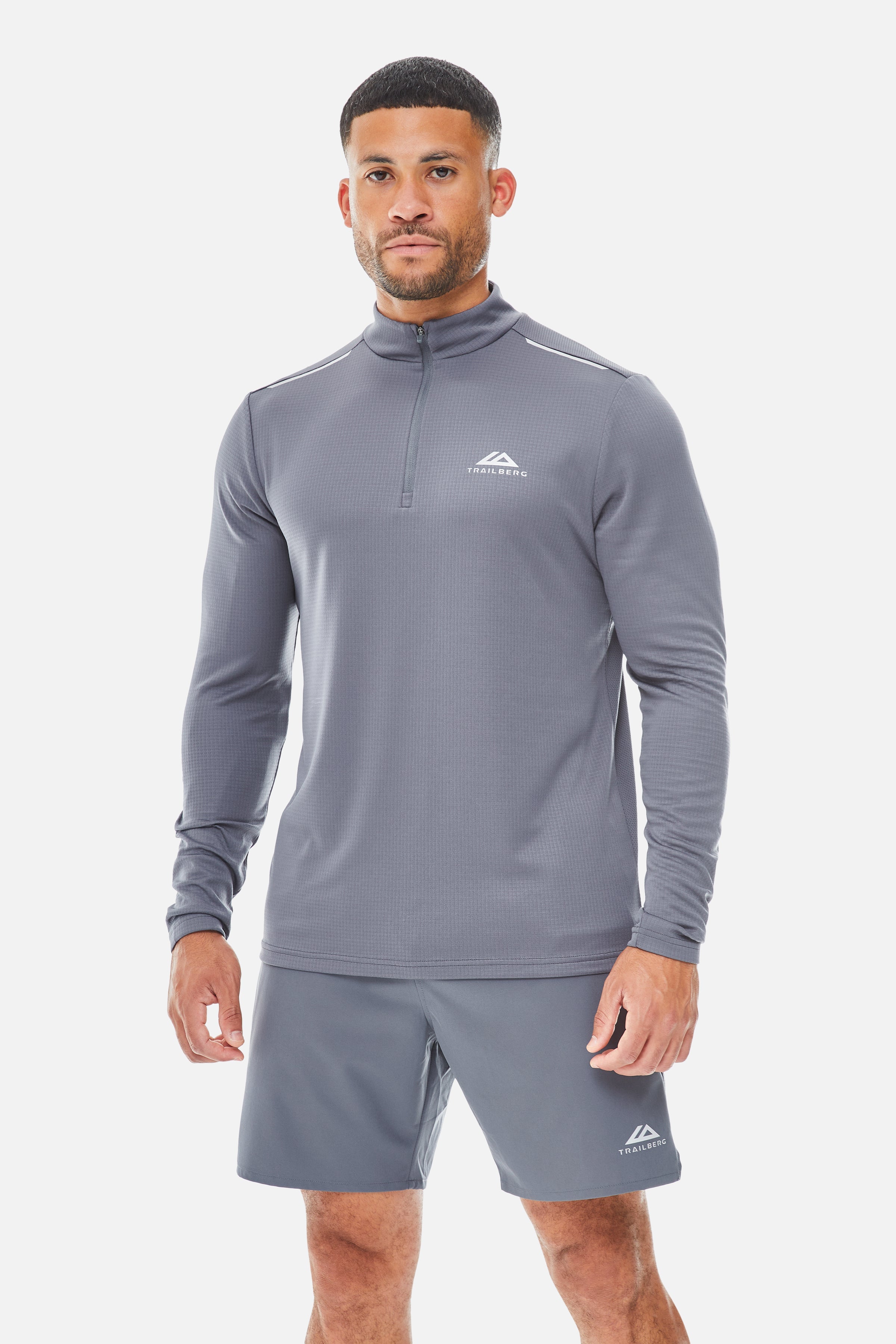 Focus Essentials 2.0 1/4 Zip Twinset - Storm Grey